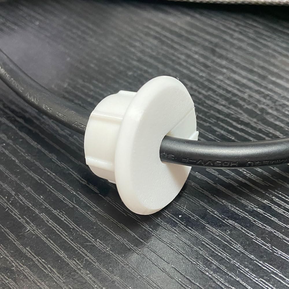 Wall Bushing Grommet for Starlink Dishy Router Ethernet Adapter Cable, Starlink Cable Routing Kit Feed-Through for 1 inch Wall Hole and Furnitures Wire Hole (White, 3 Pack)