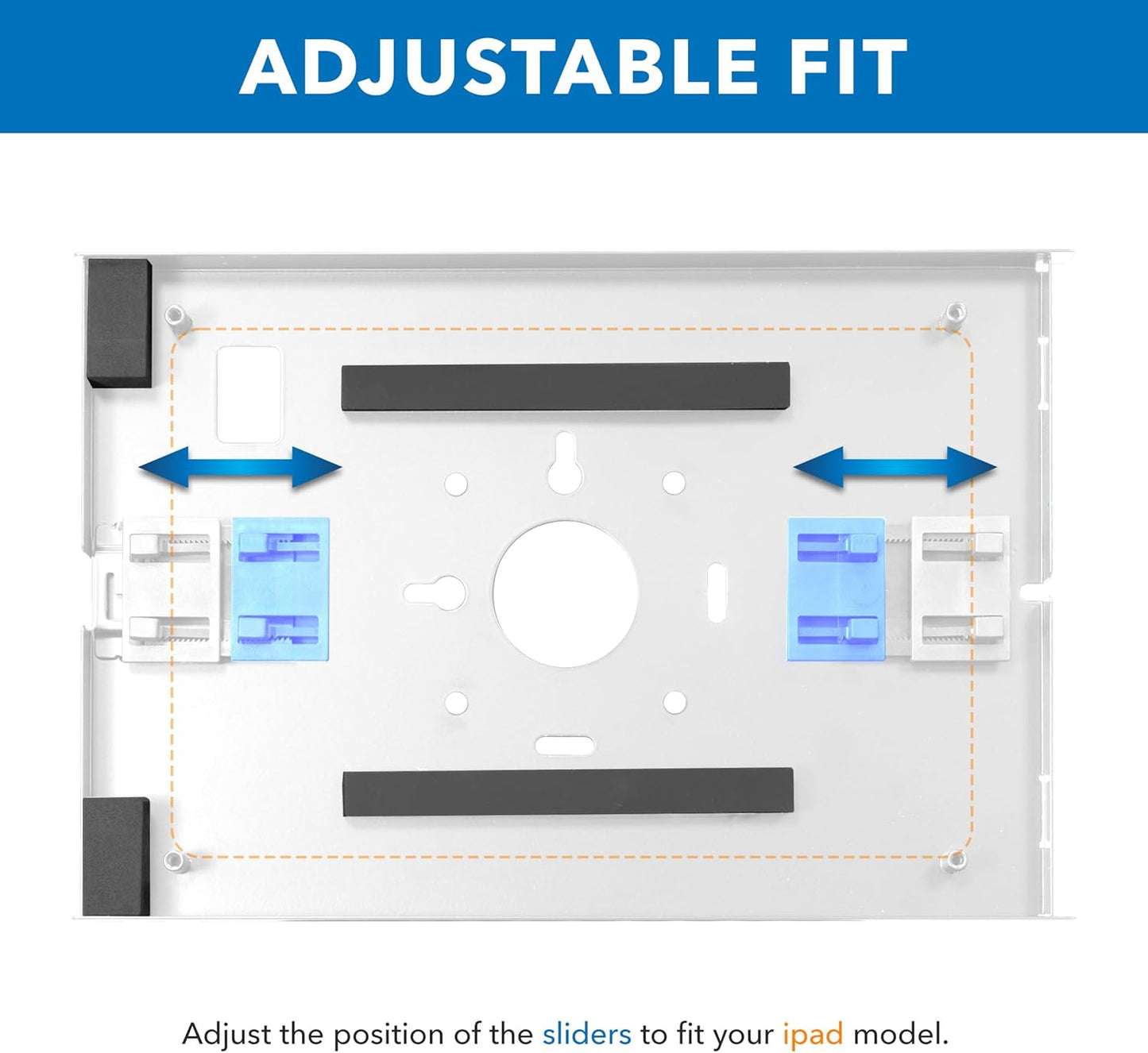 Mount-It! Anti-Theft Tablet Floor Stand, Commercial Tablet Floor Kiosk with Universal Enclosure, Locking Mount Stand for iPad Gen 7-10, Pro, Air, 10.2 inch, 10.9 Inch, White