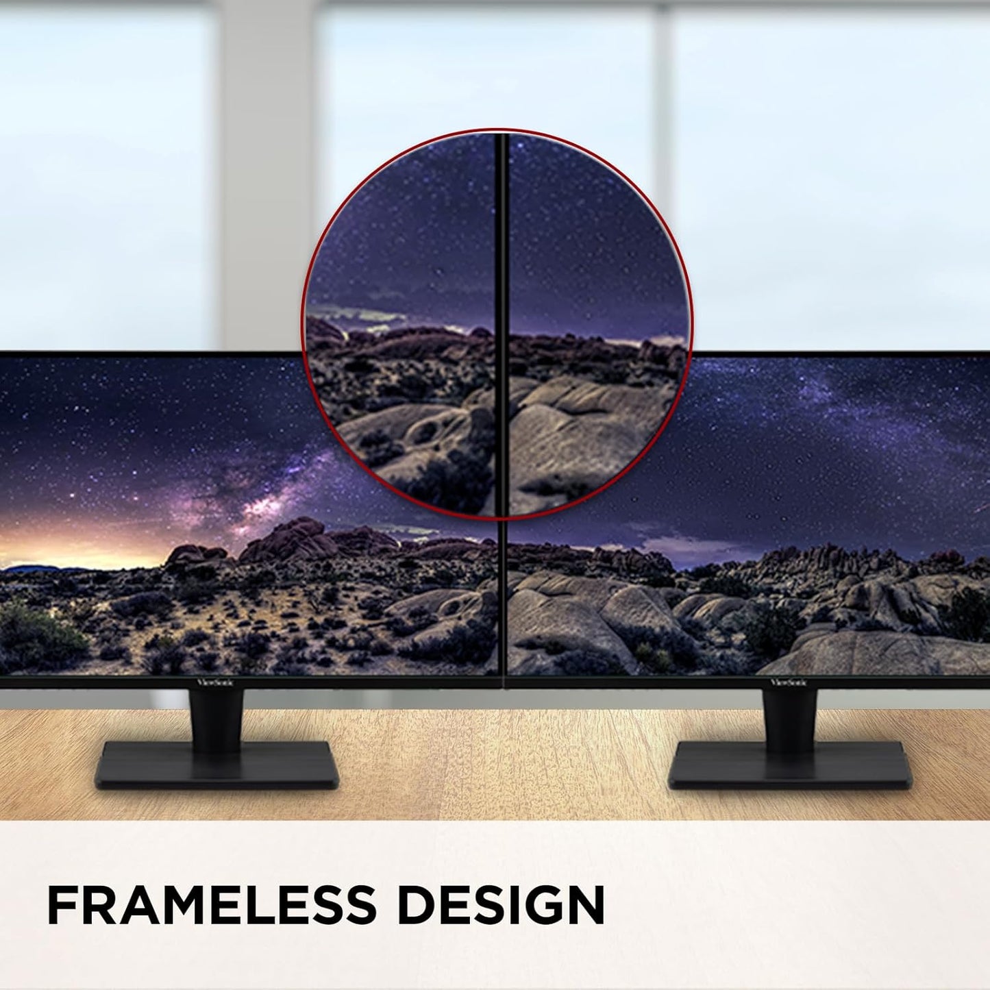 ViewSonic VS2725-2K 27 Inch QHD 1440p Monitor with 100Hz, HDMI, DisplayPort, and Variable Refresh Rate for Home and Office