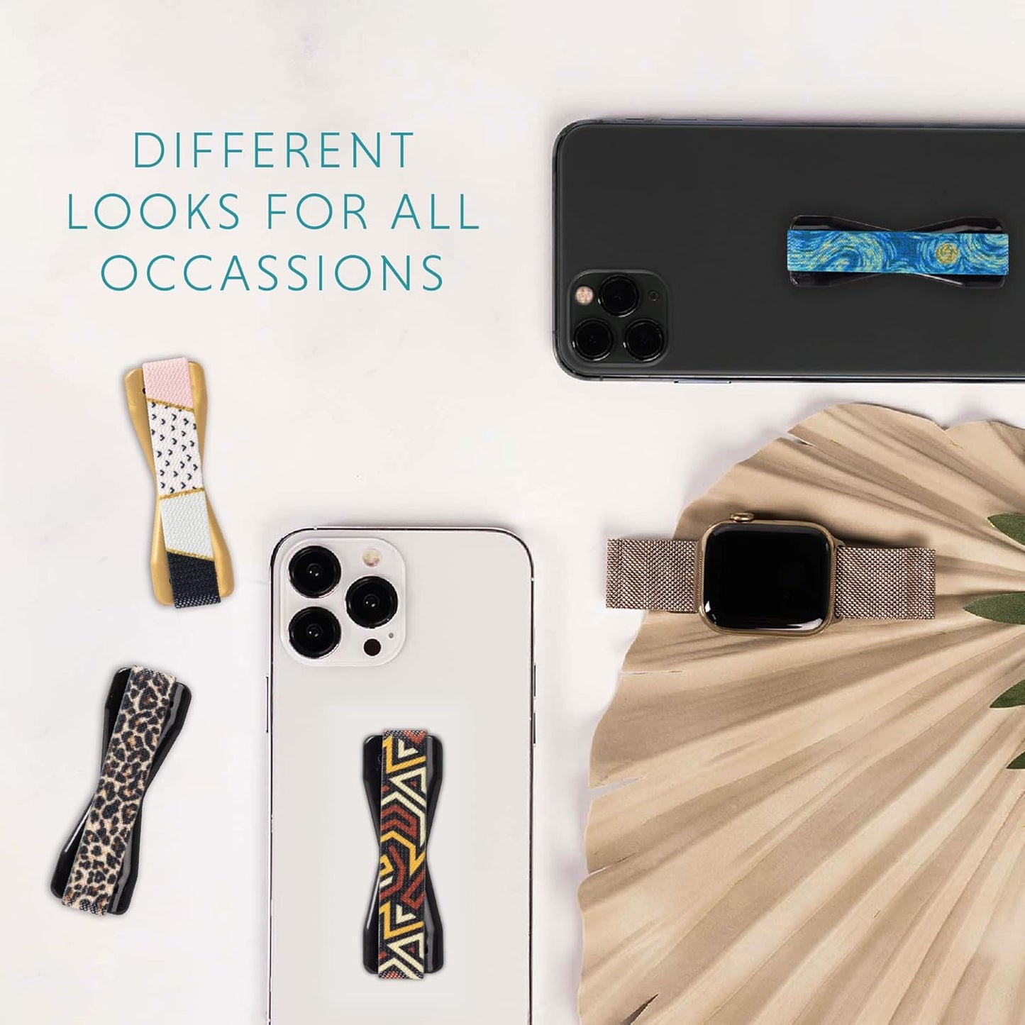 LOVEHANDLE Universal Phone Grip for Smartphones & Mini Tablets - Phone Holder for Hand - Wireless Charging Compatible - Made in The USA - Ancestors