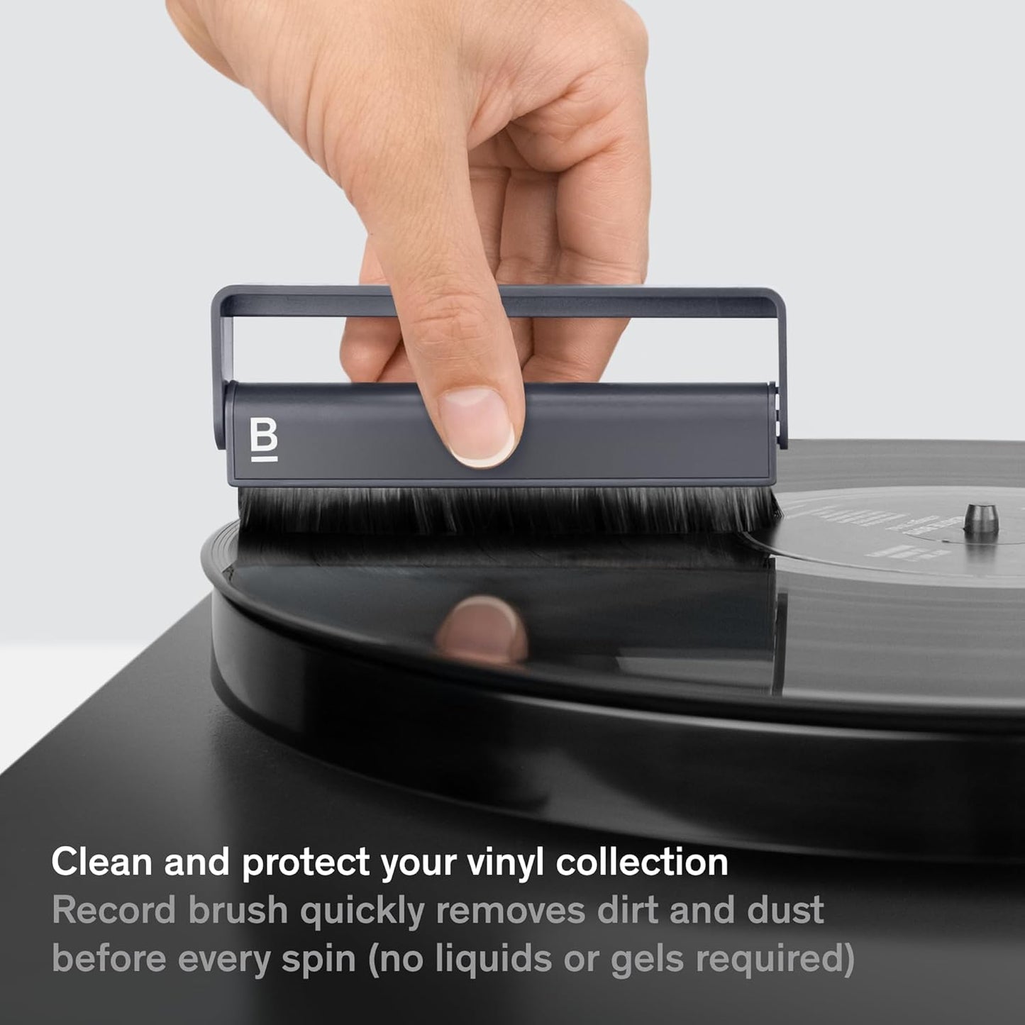 Boundless Audio Record Cleaner Kit - 2-Piece Vinyl Cleaning Kit Includes Record Brush & Stylus Cleaner - Carbon Fiber Anti-Static Vinyl & Stylus Brushes