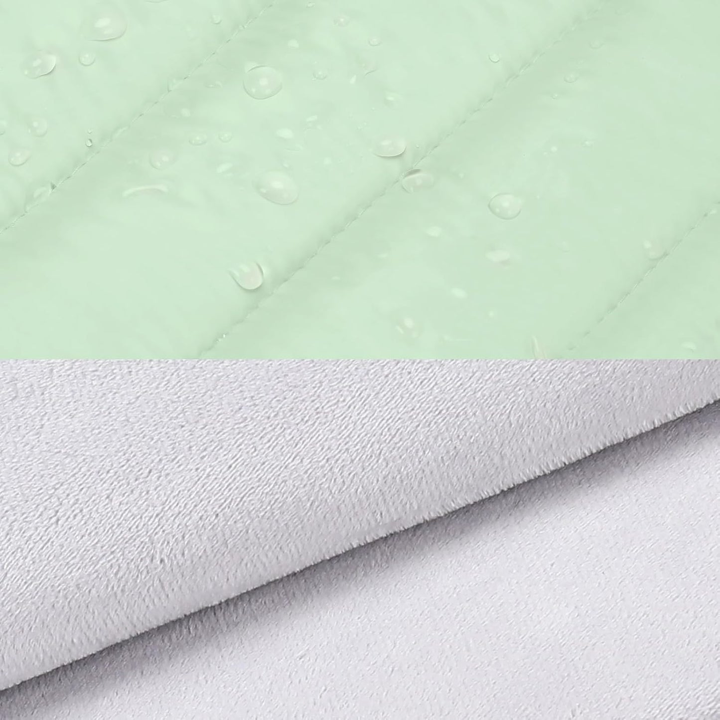 MOSISO 13.3 inch Laptop Case, 13-13.3 inch Puffy Laptop Sleeve Compatible with MacBook Air 13 13.6 M4 M3 M2 M1/Pro 13/Pro 14, HP Dell ASUS Lenovo,Polyester Horizontal Bag with Small Case, Mint Green