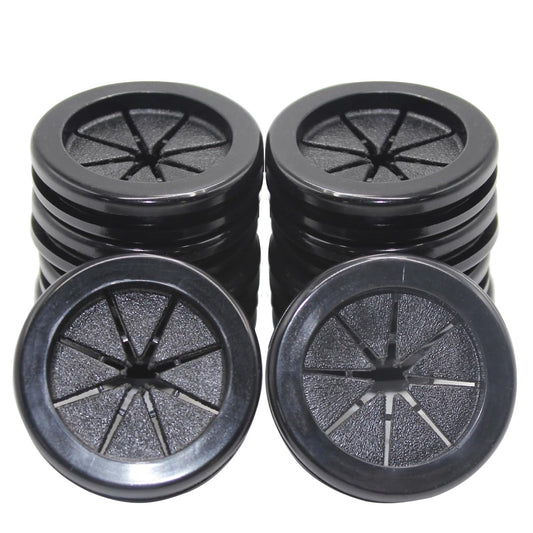 Rubber Grommets for Wiring, 1-1/4 Inch Drill Hole, 1 Inch ID, Firewall Grommets Automotive Cable Cords Hoses Protection, Double-Sided Rubber Plugs for Round Holes, 10 Pcs, 26x32 mm