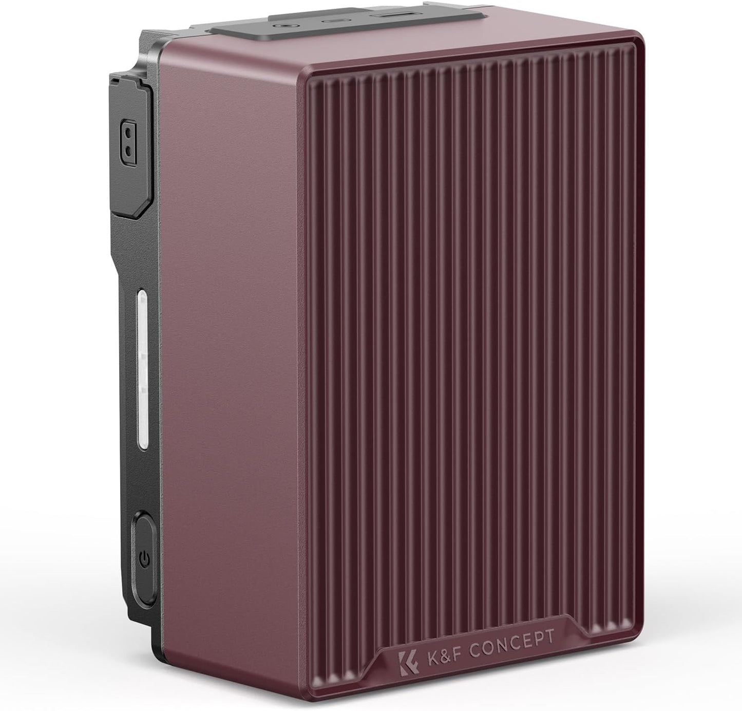 K&F CONCEPT V Mount Battery, 99Wh 6700mAh V-Mount Battery with PD 100W USB-C Fast Charging, with Dual D-TAP/A/USB-C/DC/TFT Display/Emergency Light for Camera, Camcorder, Monitor, Video Light