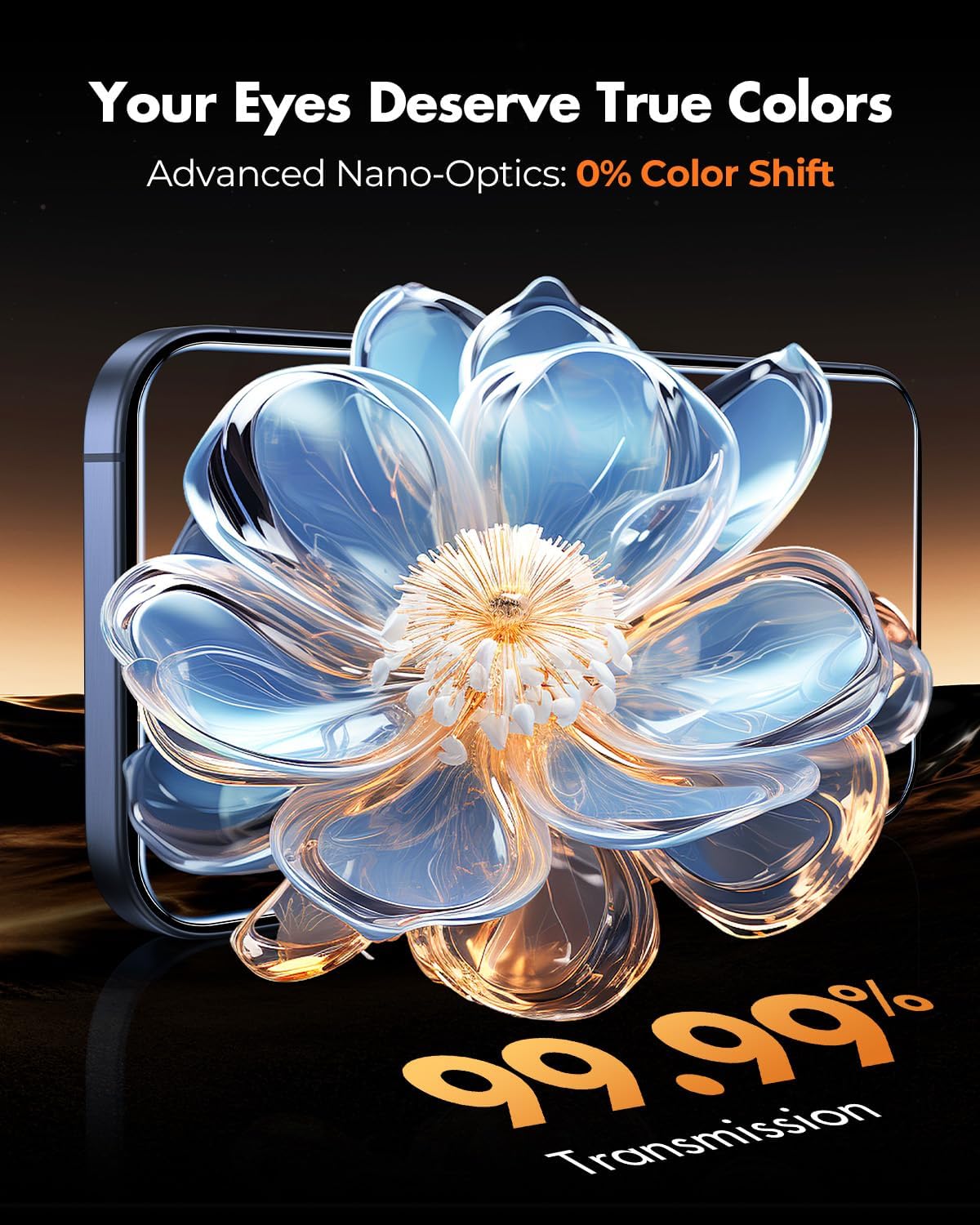 UNBREAKcable Anti-Glare Screen Protector for iPhone 15 Pro [2-Pack], 9H Hardness Tempered Glass, Anti-fingerprint, Enhanced Clarity, Anti-Blue Light, Easy to Install, Polishing Cloth Included