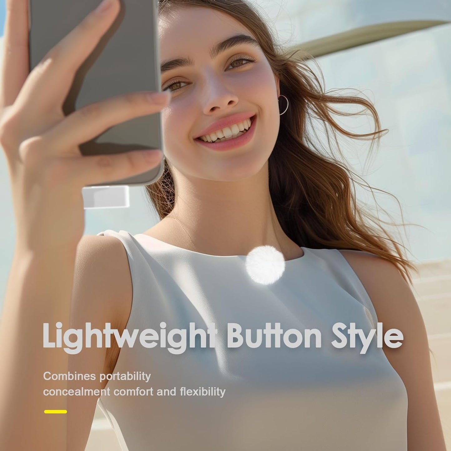 Wireless Lavalier Microphone for iPhone/Android with Lightning/USB C(2 TX+2 RX+Charging Case), Mini Microphone with Noise Cancellation, 35H Battery, Clip on Lapel Mic for Video Recording Vlog