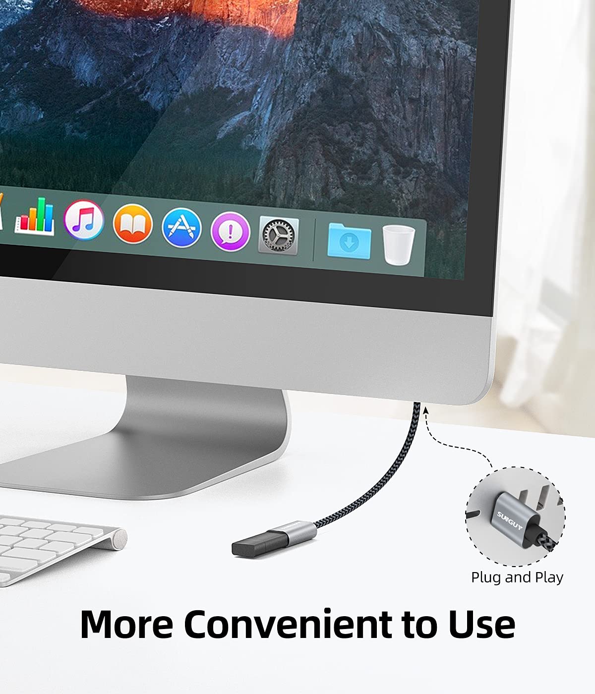 SUNGUY 5Gbps USB 3.0 Extension Cable, 6FT USB Extender, USB A Male to Female Cord, Braided High Data Transfer Compatible with Xbox, Hard Drive, Webcam, USB Keyboard, Mouse, Flash Drive, Oculus VR