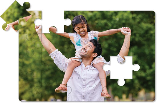 Photo Personalized Puzzle for Father's Day - 24 Piece - I See Me! (Horizontal/Landscape)