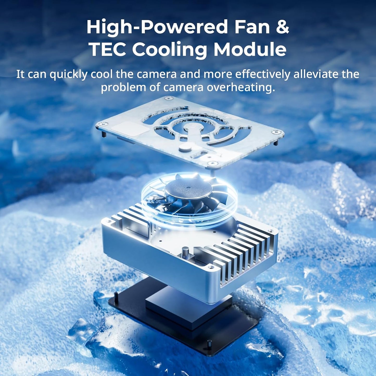 SmallRig Camera External Cooling System for Sony/for Canon/for FUJIFILM, Snap-On Cooling Fan with TEC Cooling Module for Sony ZV-E1/A7 IV/A6700/FX3, for Canon R5/R6, for FUJIFILM X-T4/X-S10