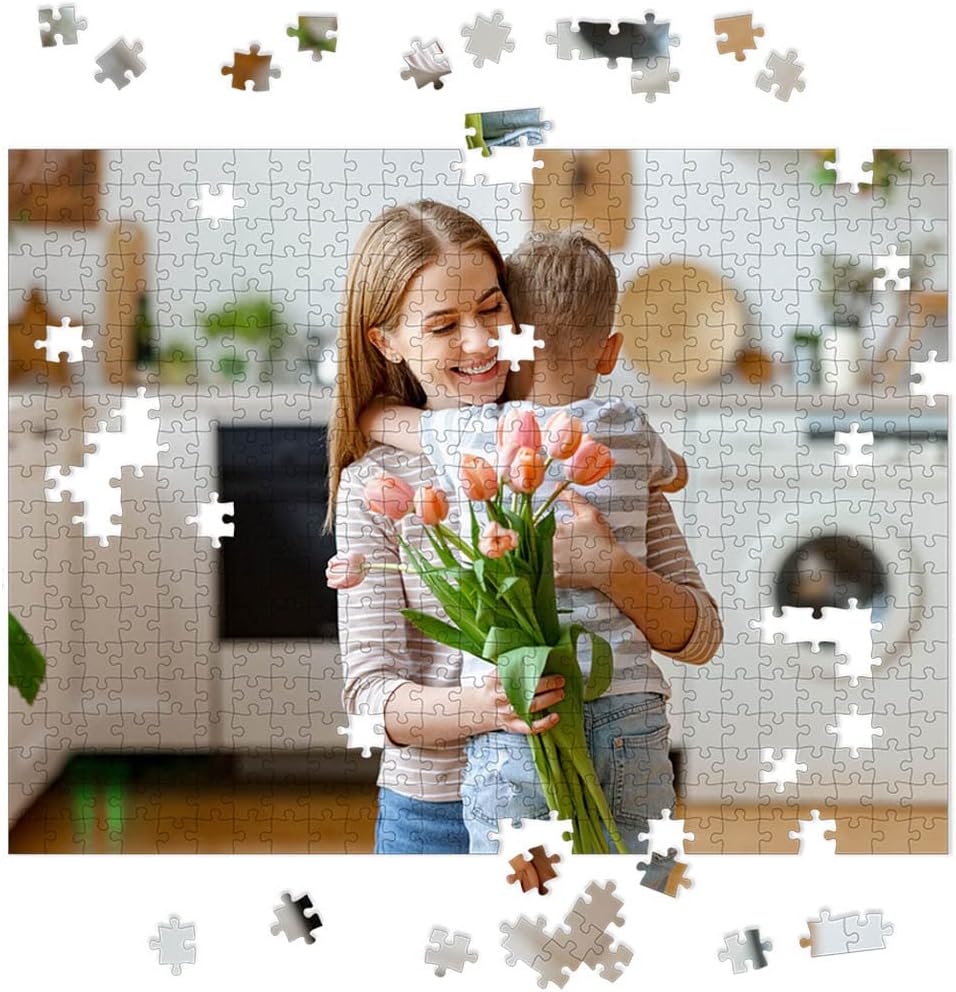 Photo Personalized Puzzle for Mother's Day - 500 Piece - I See Me! (Horizontal/Landscape)