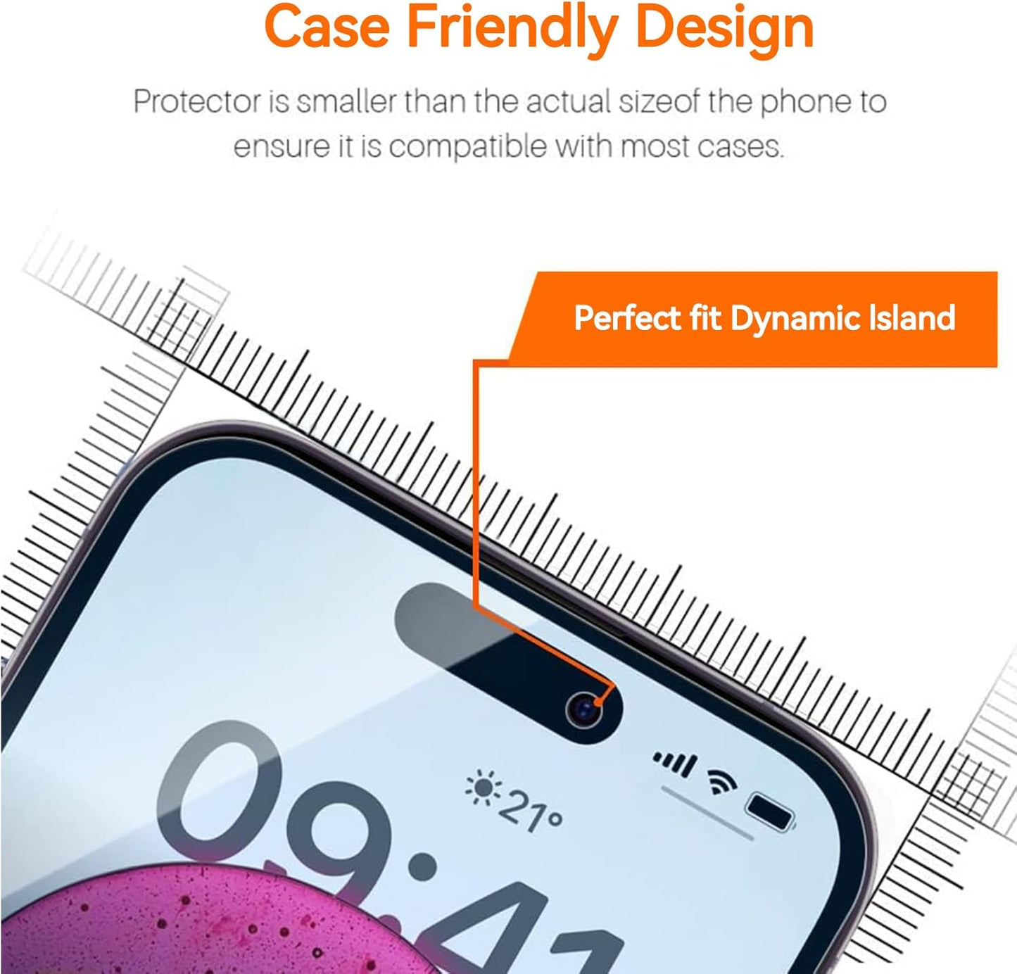 Anti Blue Light Screen Protector for iPhone 15pro & iPhone 15 [3 Pack] 9H+ Anti Blue Light Tempered Glass, Anti-Scratch, Case Friendly