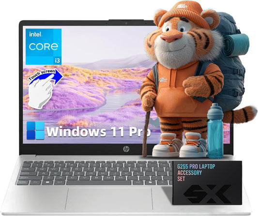 HP 2025 15.6" Touchscreen Laptop Computer, Intel Core i3-1315U(Up to 4.5GHz), 64GB RAM, 2TB SSD, Windows 11 Pro, Copilot AI, HD Display, Wi-Fi 6, Bluetooth 5.3, w/Accessories for Business & Student