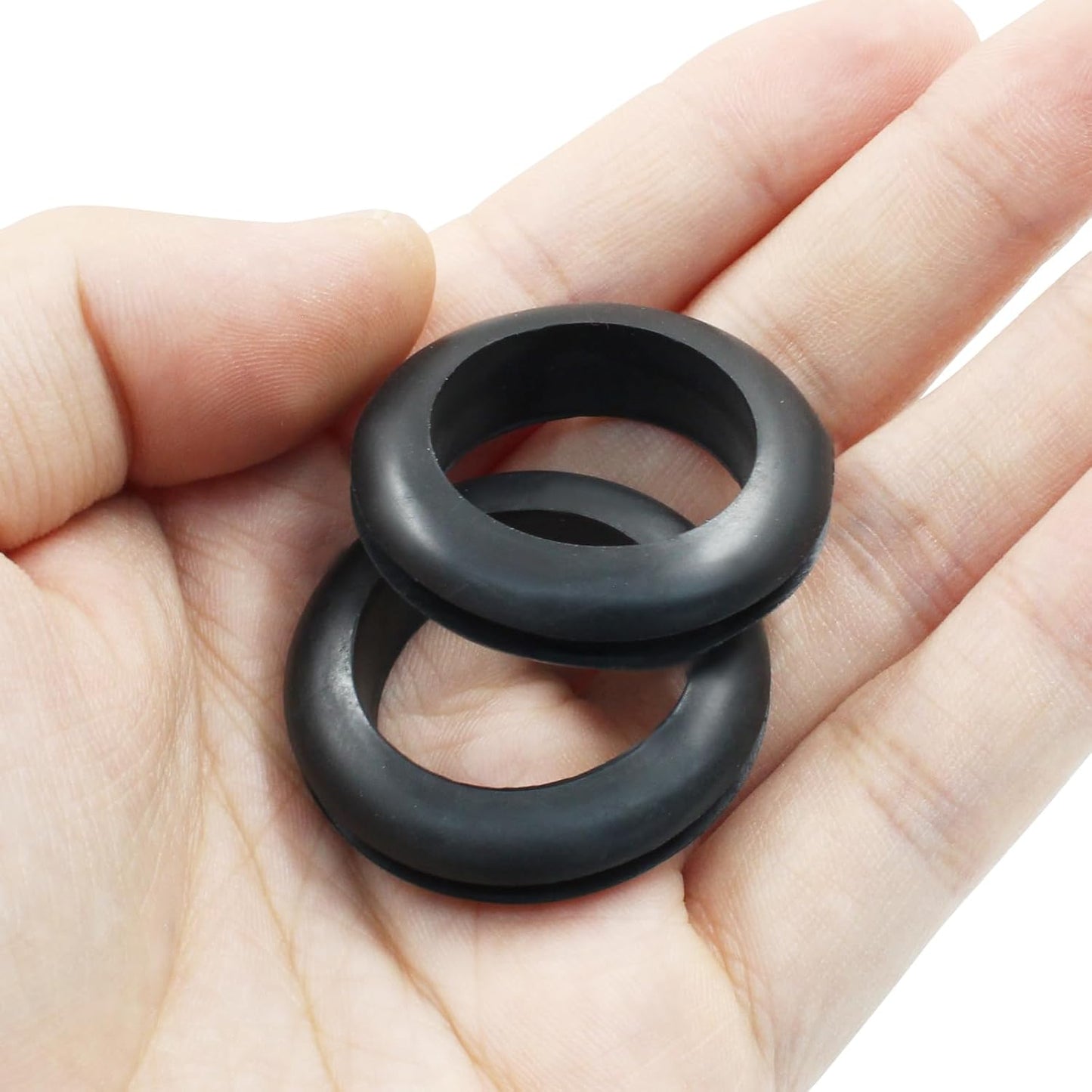 24 Pcs Rubber Grommets, 0.98" Inside Diameter 1" Drill Hole Rubber Wire Grommets O Ring Grommets for Wire, Firewall, Cables, Plugs, Automotive