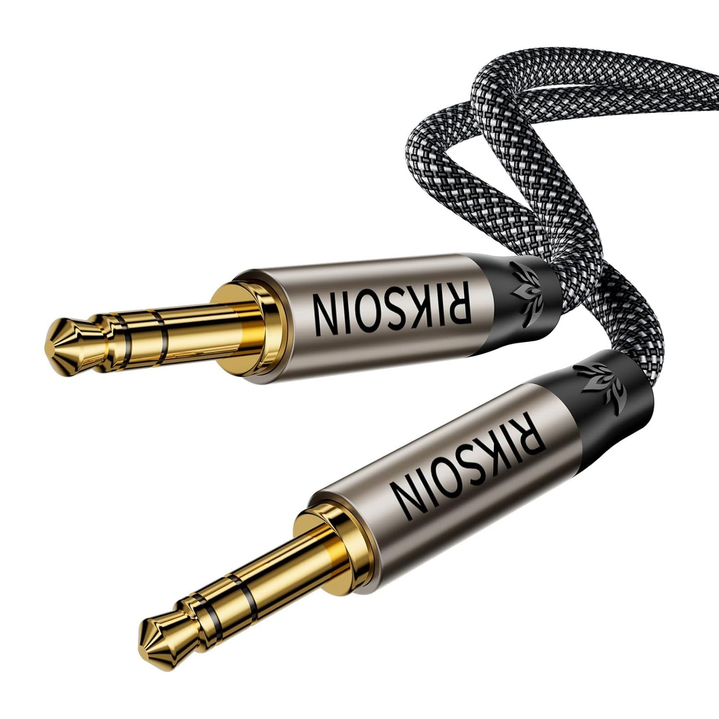 Aux Cord 6.6FT/2m, New 3.5mm Audio Cable - Nylon Braided 3.5mm Male to Male AUX Cable Cord for Car, Headphones, Home Stereos, Speaker