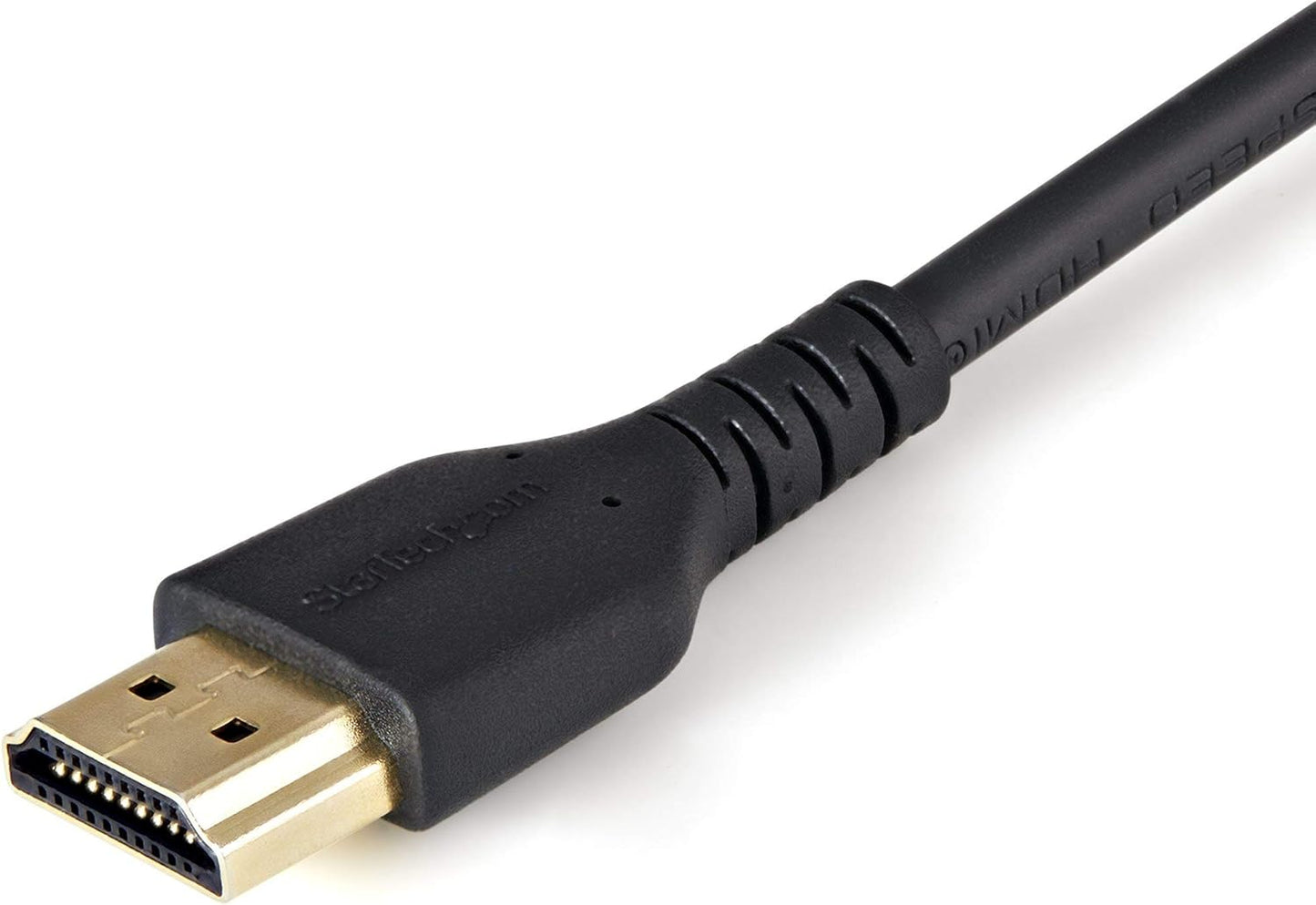 StarTech.com 2m(6ft) HDMI Cable with Locking Screw - 4K 60Hz HDR - High Speed HDMI 2.0 Monitor Cable with Locking Screw Connector for Secure Connection - HDMI Cable with Ethernet - M/M (HDMM2MLS)