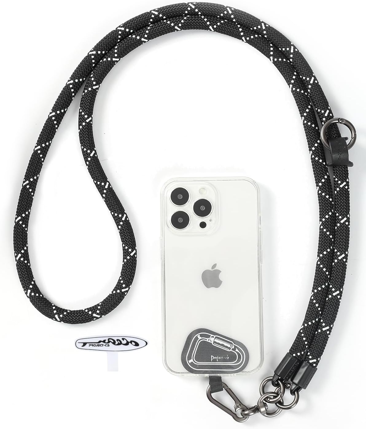 project-cb Cell Phone Lanyard ×1, Tether Tab ×2, Universal Adjustable Phone Strap, Crossbody, Neck Phone Lanyard, Rope Strap
