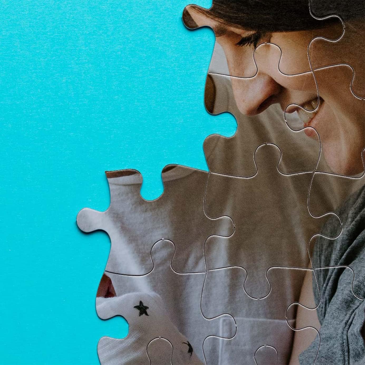 Photo Personalized Puzzle for Mother's Day - 500 Piece - I See Me! (Vertical/Portrait)