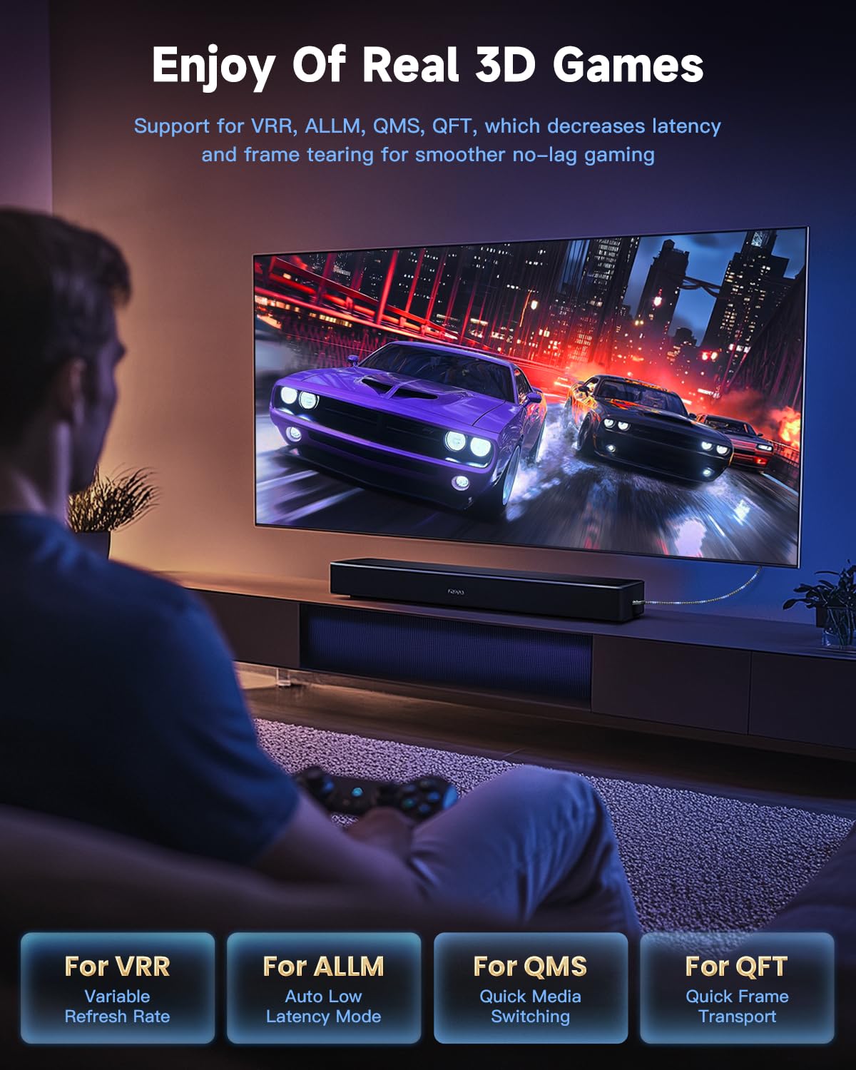 ARISKEEN 8K HDMI Cable 15FT 2-Pack, 48Gbps High Speed HDMI 2.1 Cable, 8K 60Hz, 4K 120Hz 144Hz Support for HDR 10, HDCP 2.2 2.3, eARC, DTS:X, Braided HDMI Cord Compatible with Laptop/HDTV - 15 Feet