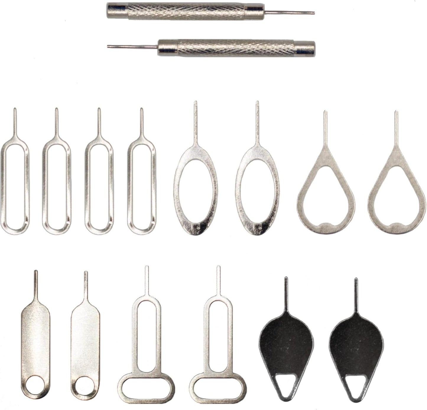 MMOBIEL 16 x Universal SIM Card Removal Tool SIM Ejector Pin Compatible with All Smartphones - iPhone, Samsung, Xiaomi, Oppo, Huawei, OnePlus, etc.