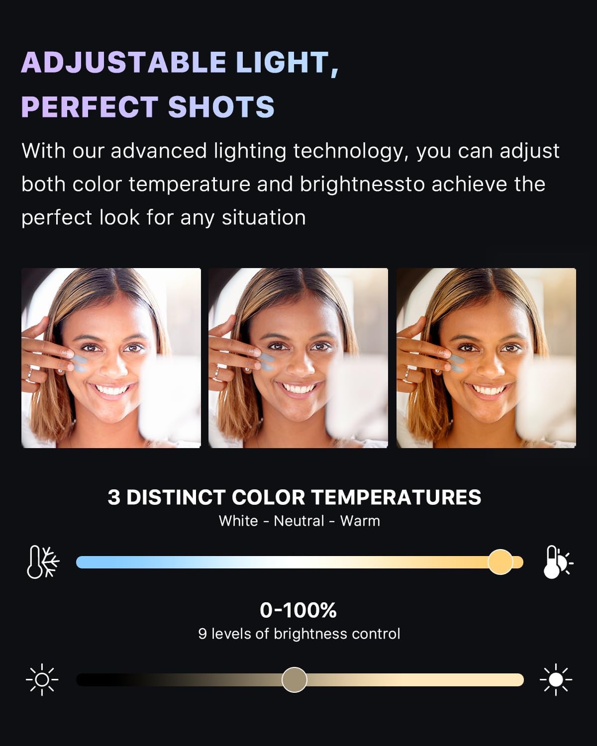 M MYBAT PRO Selfie Ring Light with 72" Tripod Stand - Extendable Selfie Stick with Light for Phone, Live Streaming, Makeup, Travel, Gaming, Video, Includes Phone Holder& USB-C Powered