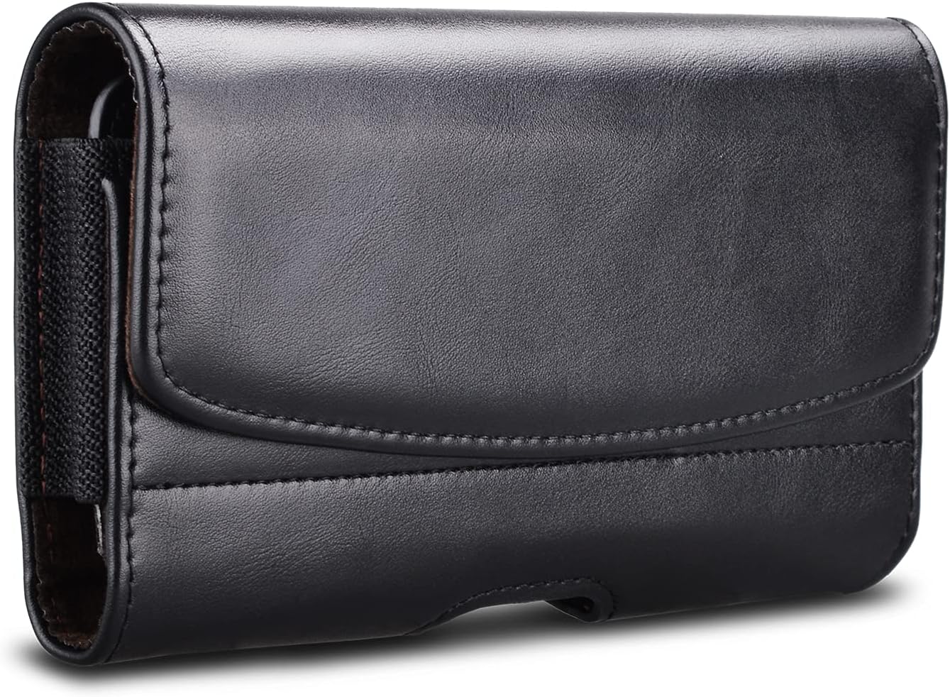 Phone Holster for iPhone 16 15 14 Pro Max 13 12 11 XR X XS SE 8 Plus 7 Plus 6s 6 Nylon Cell Phone Pouch Belt Holder Carrying Case with Belt Clip Loops,Black