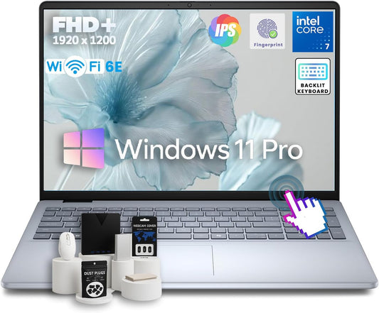 Dell 16 Business Laptop - w/Accessories • Intel 10-Core 7-150U • 16" FHD+ WVA Touchscreen • Win11 pro • Wi-Fi 6E • Backlit KB, • Fingerprint Reader, • Copilot • 64 GB DDR5 • 2TB SSD