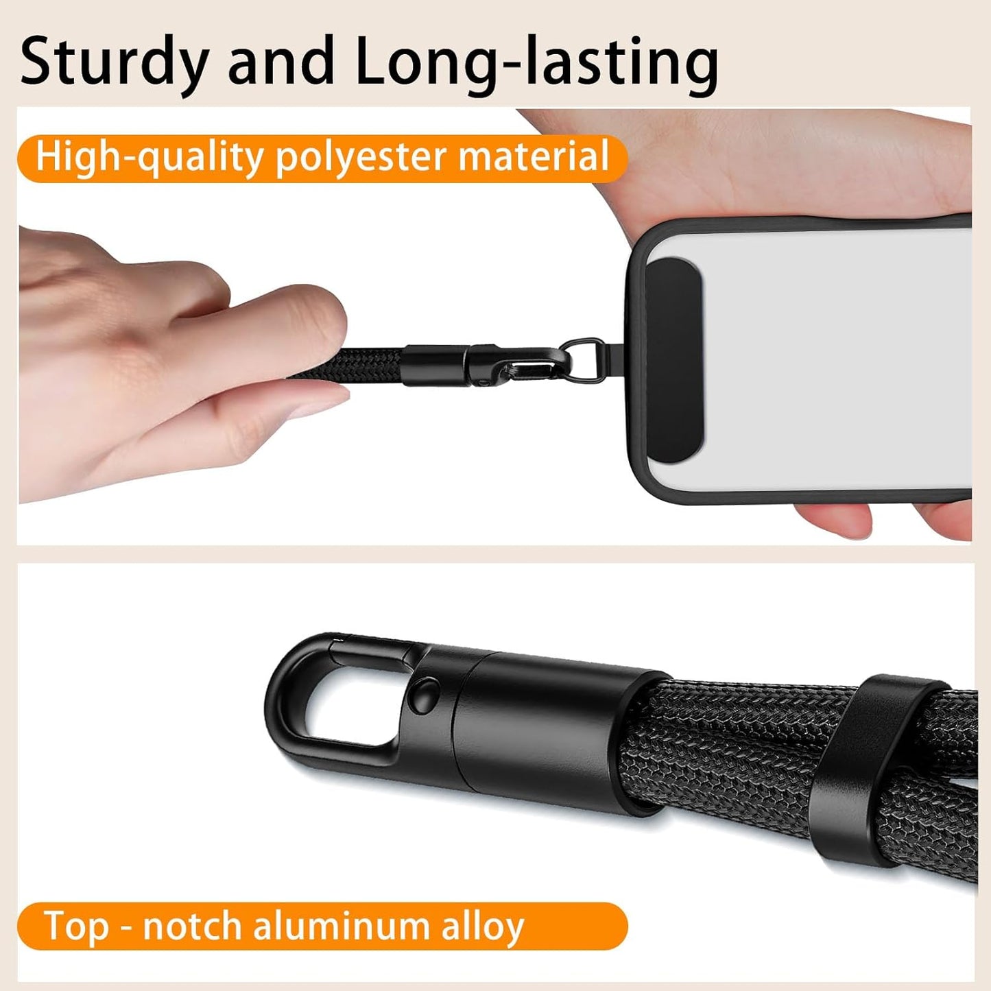 Camera Wrist Strap, Phone Wrist Strap for iPhone Case Camera, Anti Theft Strap Lanyard with 360° Rotating Hook, Wristlet Hand Strap for Phone Chain Charm