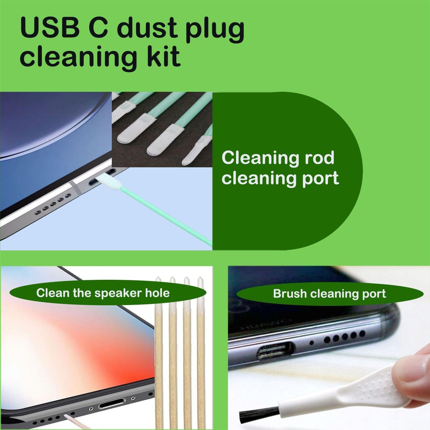 USB C Dust Plug, Type-C Port Cover for iPhone17/ iPhone16/15 Series Charger Port & Speaker Dust Cover, 8-Pack Soft Silicone Anti-Dust Plug Covers Set