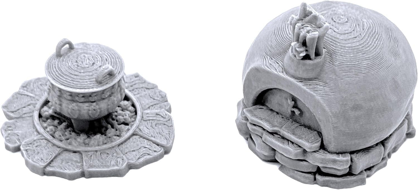 EnderToys Forest Ranger Furnishings by Printable Scenery, 3D Printed Tabletop RPG Scenery and Wargame Terrain 28mm Miniatures