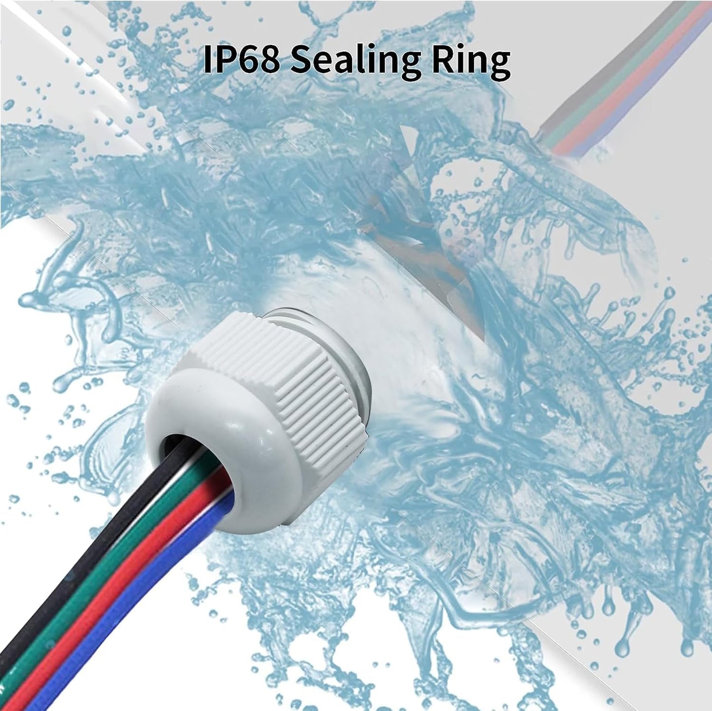 10 Pcs 1/2" NPT Nylon Cable Glands, IP68 Waterproof Adjustable Cord Grip Cable Connector Strain Relief Wire Protectors for 6-12mm Cable Diameter, Grey