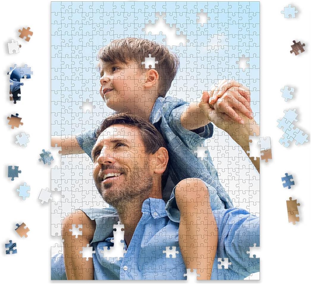 Photo Personalized Puzzle for Father's Day - 500 Piece - I See Me! (Vertical/Portrait)