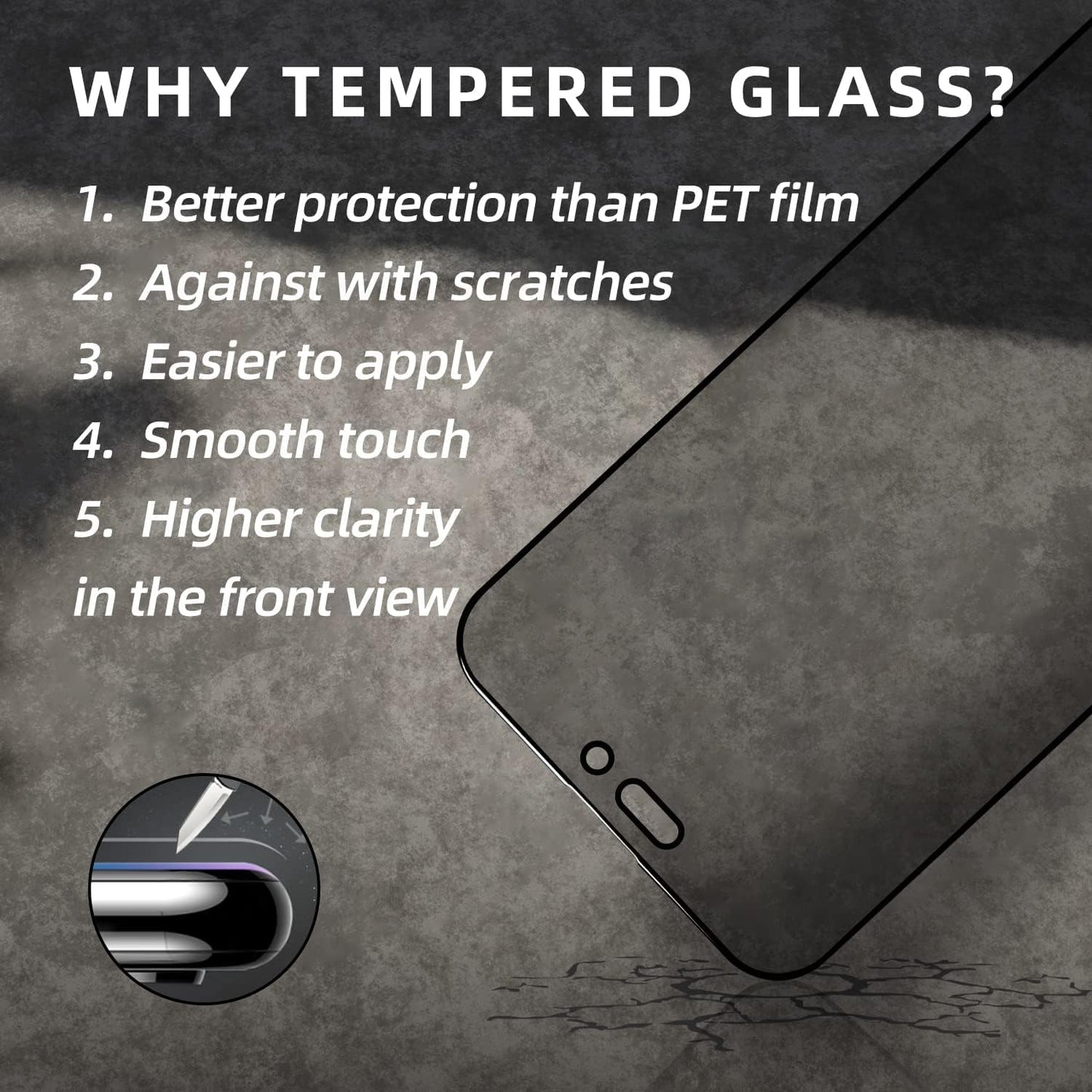 EGKimBa for iPhone 17 Privacy Screen Protector, Gradient Color Tempered Glass, Bubble Free, Easy Installation, Auto Dust-Elimination, Anti Blue Light