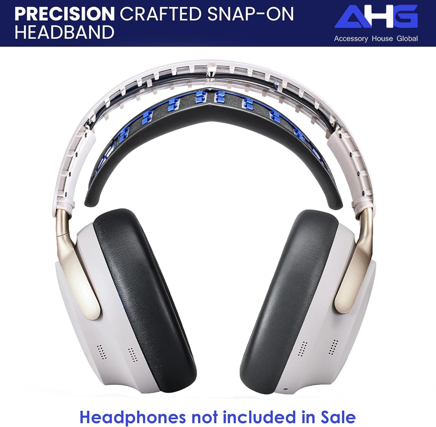 QC Ultra Replacement Ear pad and Headband Pad Kit Cushion Compatible with Bose QuietComfort Ultra Wireless Headphones (Black). Easy DIY Installation + Great Comfort