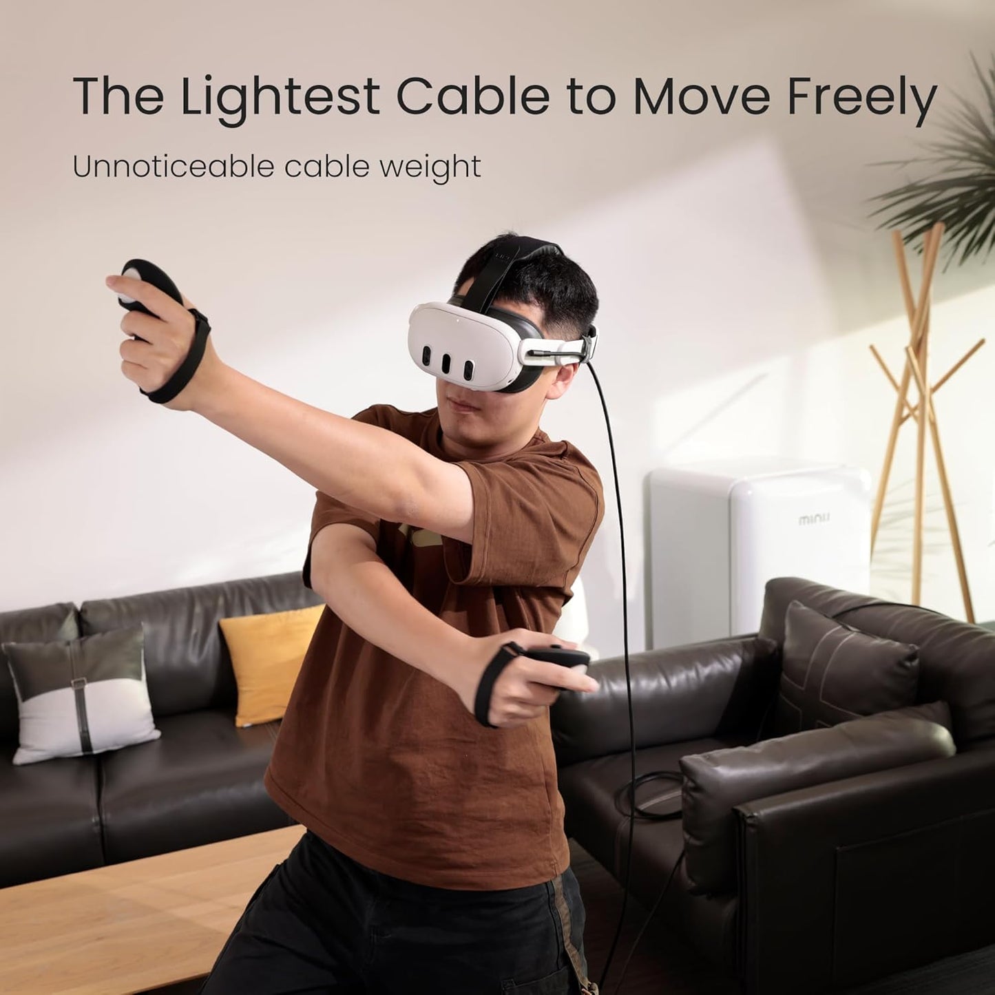 KIWI design 16FT Link Cable Compatible with Oculus/Meta Quest 3S Accessories, and Quest 3/2/Pro/Pico 4, USB3.0 Link Cable with 5Gbps Super Speed