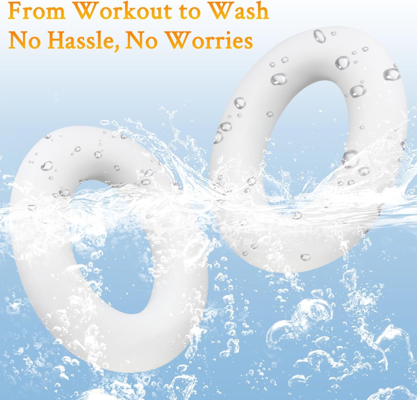 SOULWIT Silicone Ear Pads Cover Protector for Bose QuietComfort QC15 QC25 QC2 QC35 QC45/Ae2 Ae2i Ae2w/SoundTrue & SoundLink AE Headphones Cushions, Sweatproof, Easily Washable - White