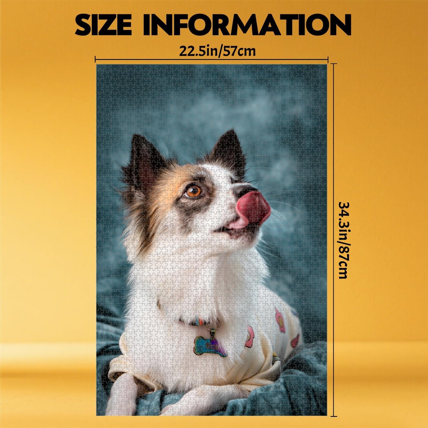 Custom Puzzle, Personalized Puzzle for Photos, Customized Puzzle 120/200/300/500/1000/1500 Pieces for Family, Christmas, Pet, Birthday, Wedding Gift