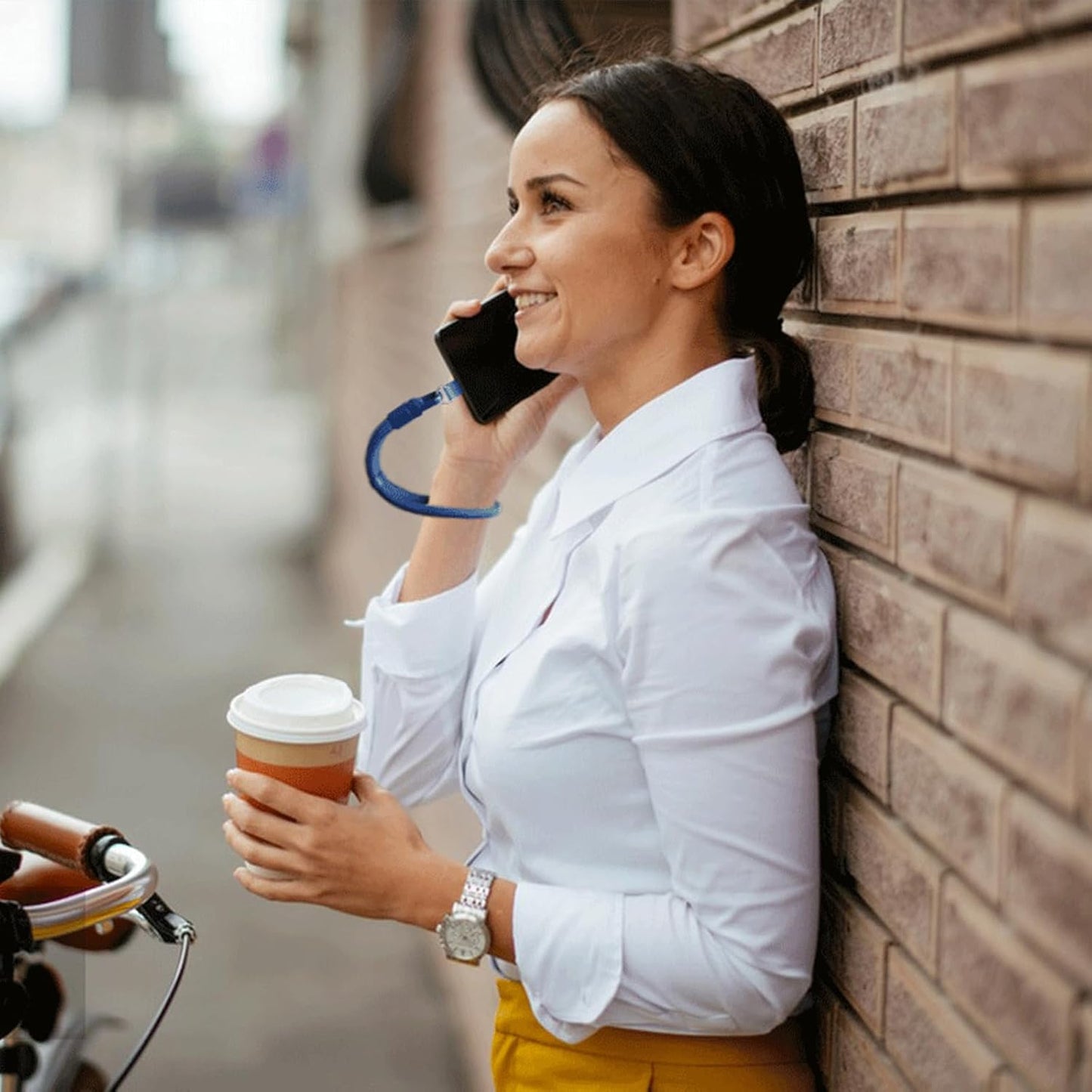 2 Pack Phone Lanyard,2×Phone Wrist Strap,4×Tether Tabs,Universal Cell Phone Multifuctional Patch Polyester Lanyards,Cell Phone Hand Strap for Women and Men(blue+yellow)