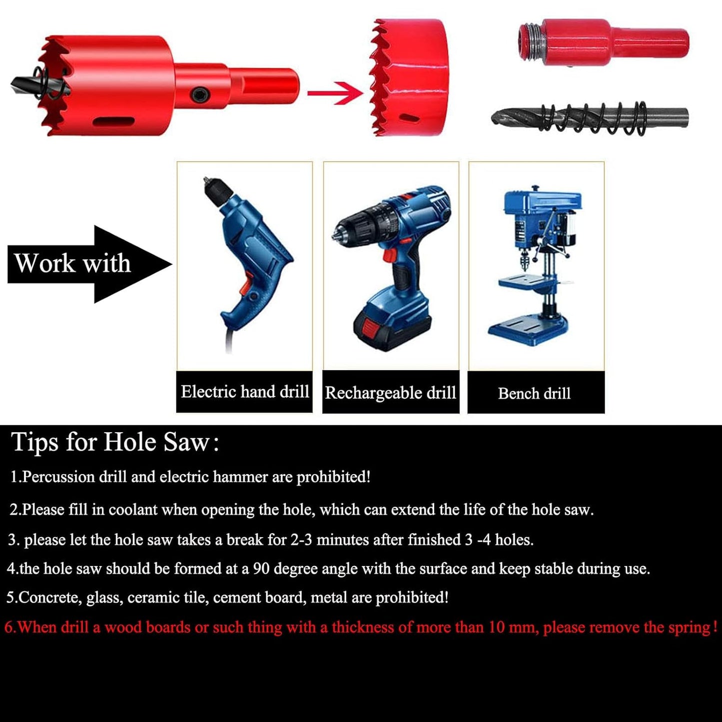 TuTuYa 10PCS Desk Grommet, Desk Grommet 1-3/8 Inch(35mm) Desk Cable Grommet Desk Cable Hole Covers with Hole Saw, Ideal Solution for Office and Home Table Cable (White,1-3/8 Inch)