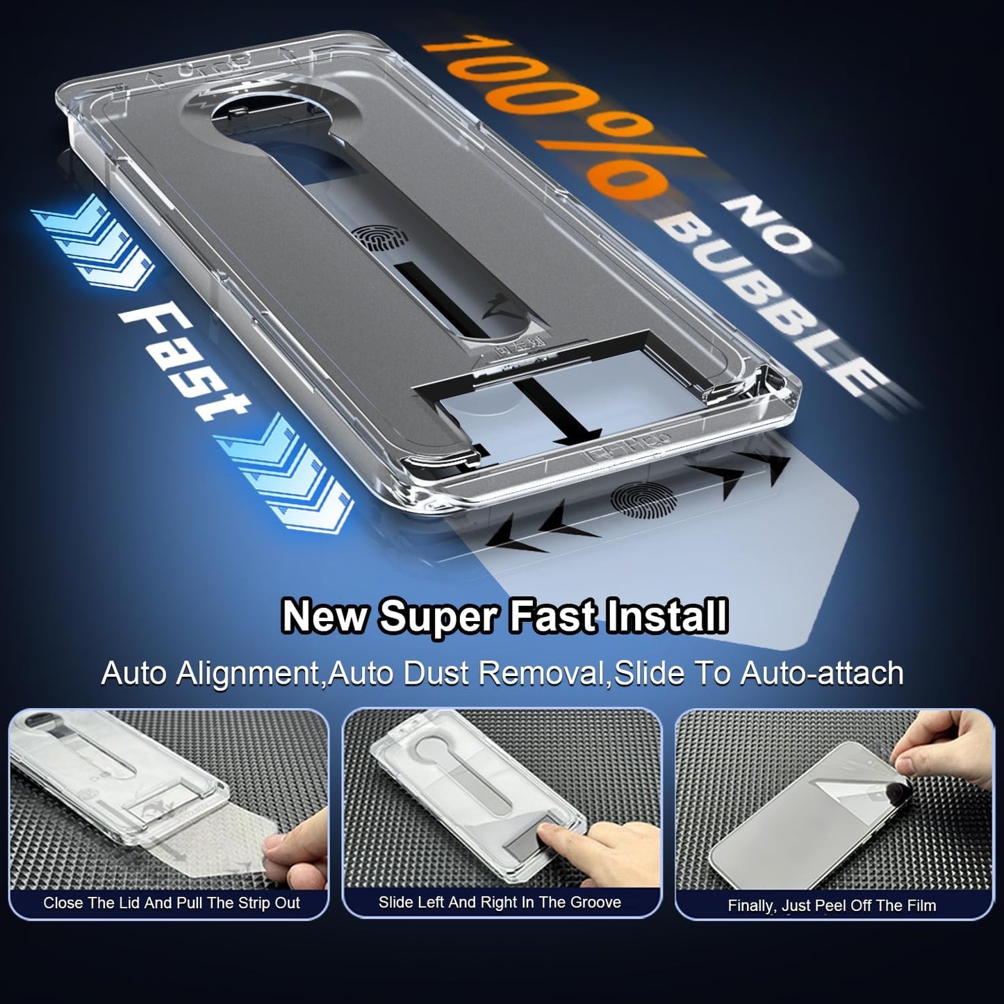 OneFish Screen Protector Privacy for IPhone 16e/13/13PRO/14, Anti Spy Private Tempered Glass, Edge Protection, Dynamic Island Compatible with Installation Frame, 9H Hardness Scratch Resistant,2Pack