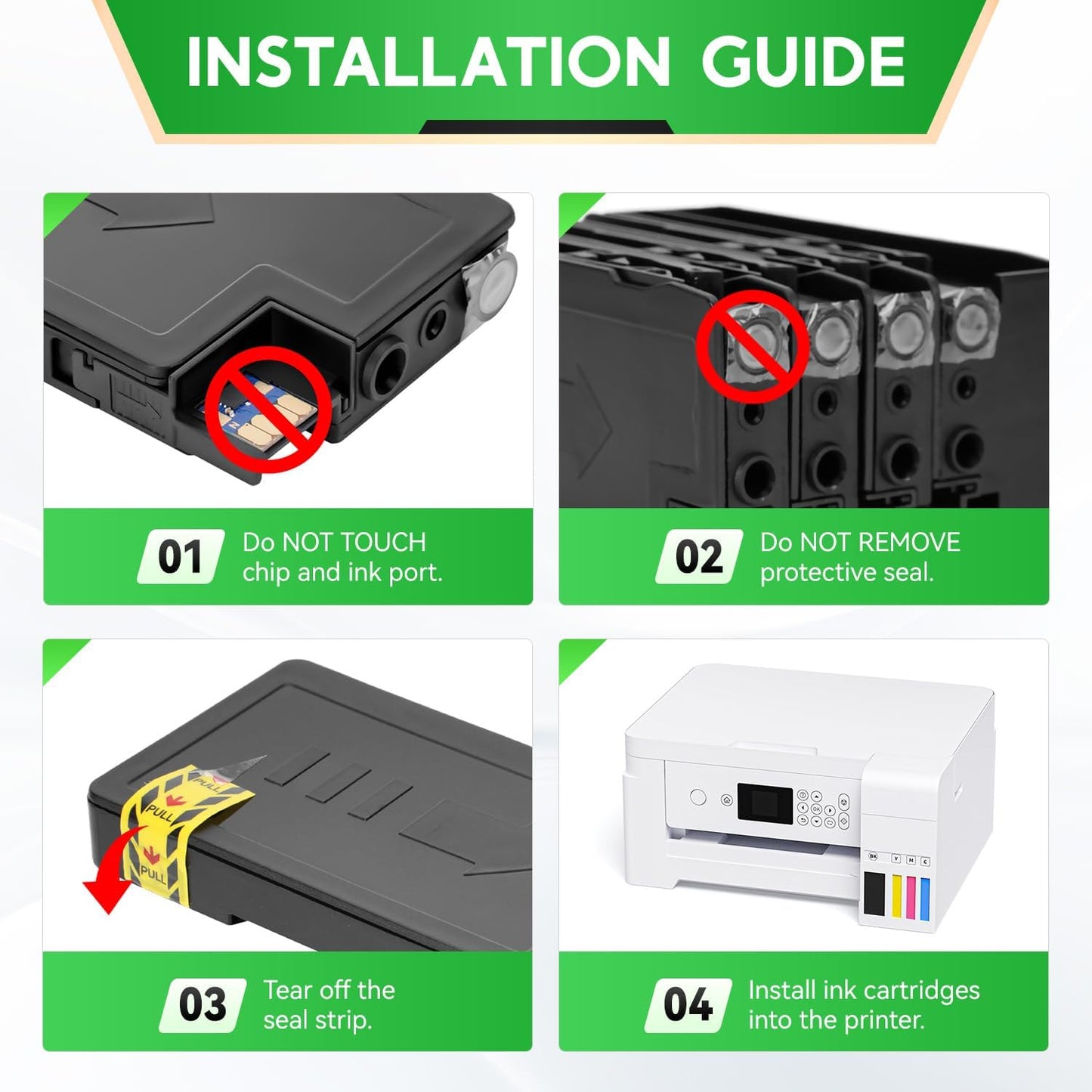 952XL Ink Cartridges Combo 4-Pack High Yield Replacement for HP 952 952XL Ink Compatible with HP OfficeJet 8702 Pro 7720 7740 8210 8710 8720 8730 8740 8715 8216 8725 Printers Black Cyan Magenta Yellow