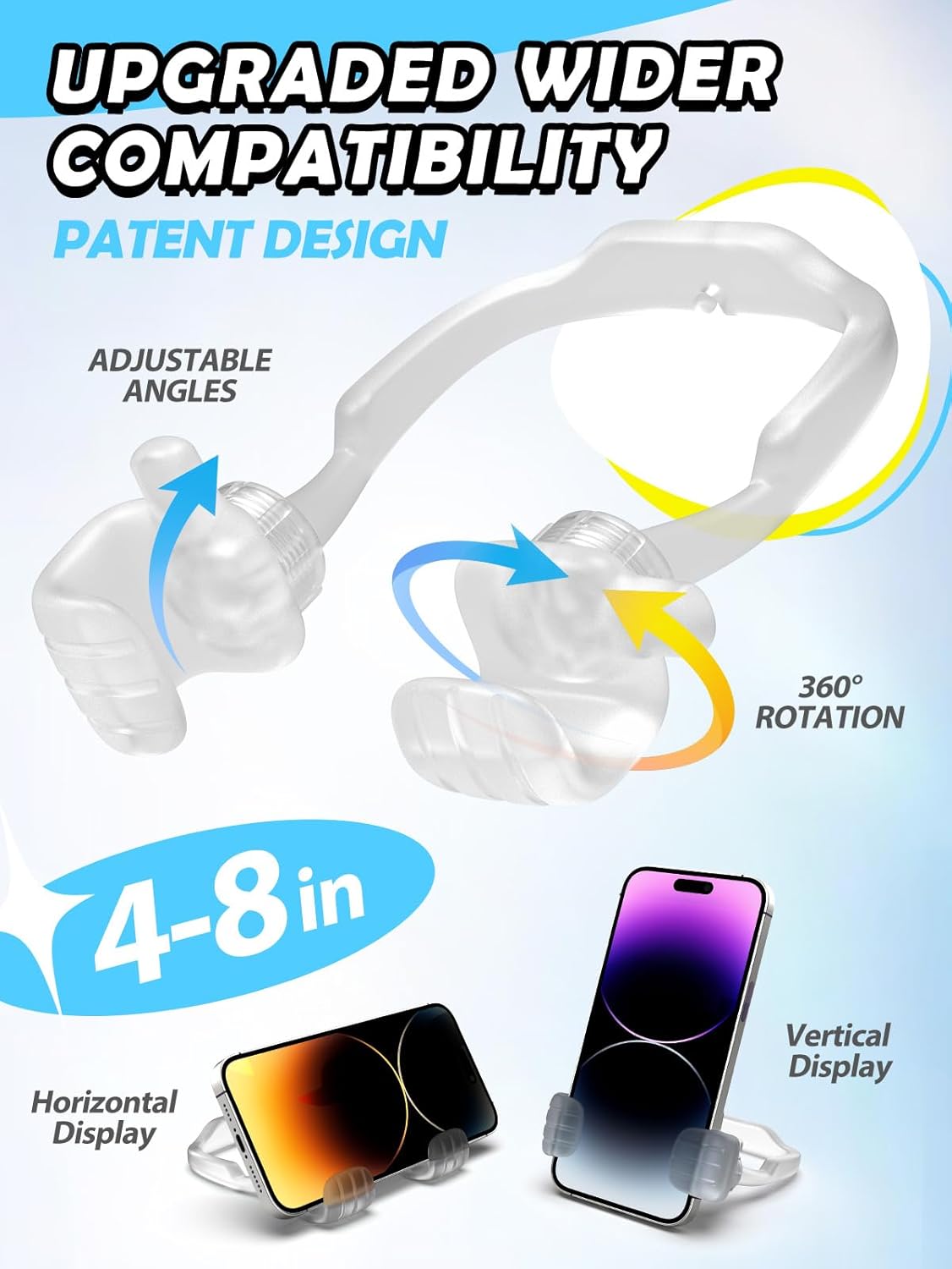 Cell Phone Stand Thumbs Up Lazy Phone Stand - Phone Holder 2025 College Graduation Gifts for Her Him Cellphone iPhone Stand for Desk Birthday Gifts for Teens Girls Boys Adults Women Men Wife