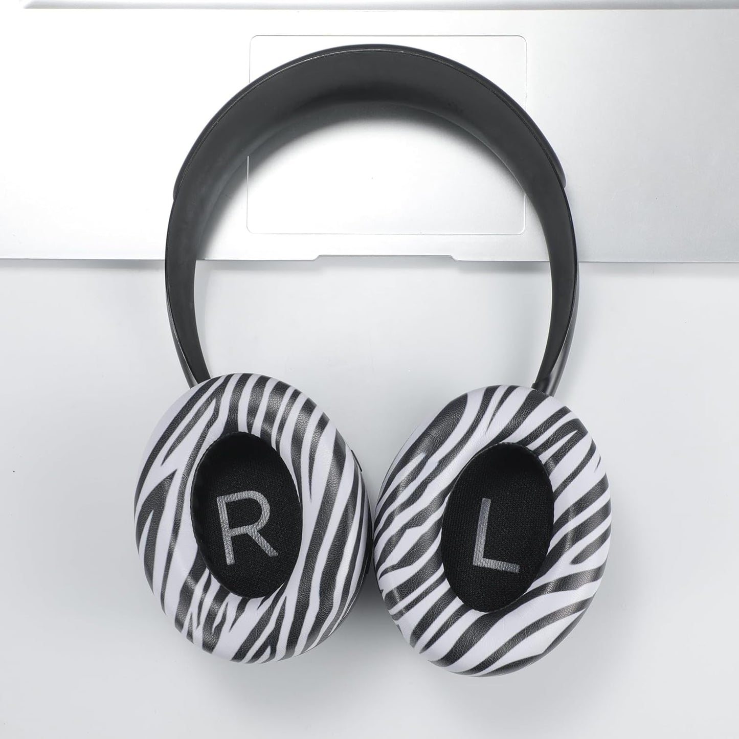 Replacement Ear Pads Cushions, Earpads Cover for Bose 700 Noise Cancelling NC700 Over Ear Headphones (Zebra Print)