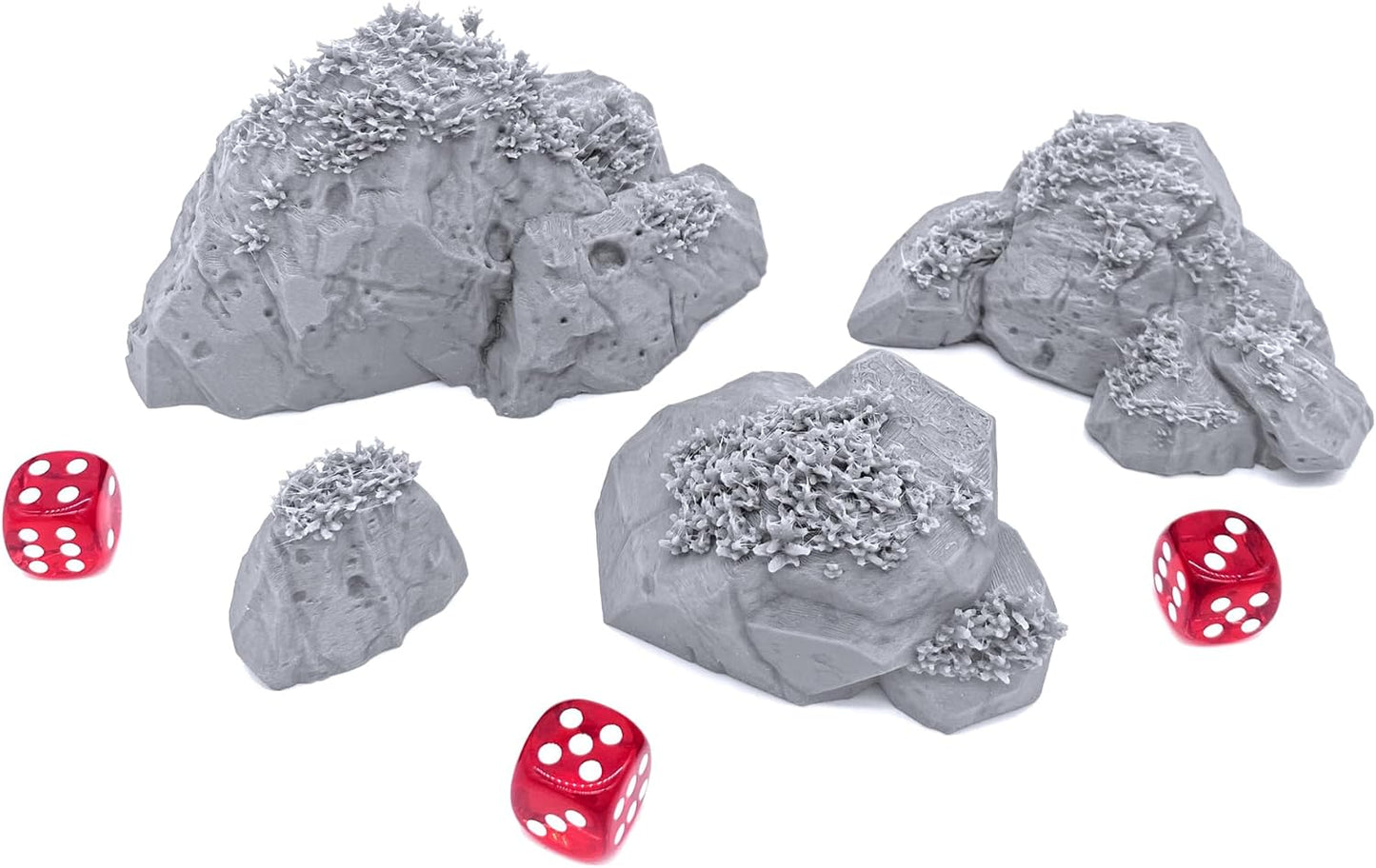 Swamp Scatter Rocks by Printable Scenery, 3D Printed Tabletop RPG Scenery and Wargame Terrain 28mm Miniatures