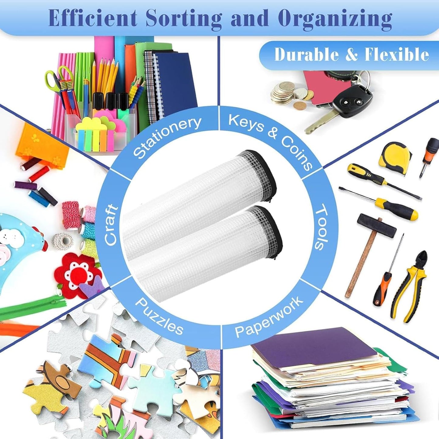 Jetec 32 Pcs Mesh Zipper Bags Toy Storage Bikini Organizer Bag Bolsas Para Guardar Trajes De Baño Waterproof Zipper Reusable Pouch Puzzle Multipurpose for Storage Office(Black,5.1 x 4.1 Inch)