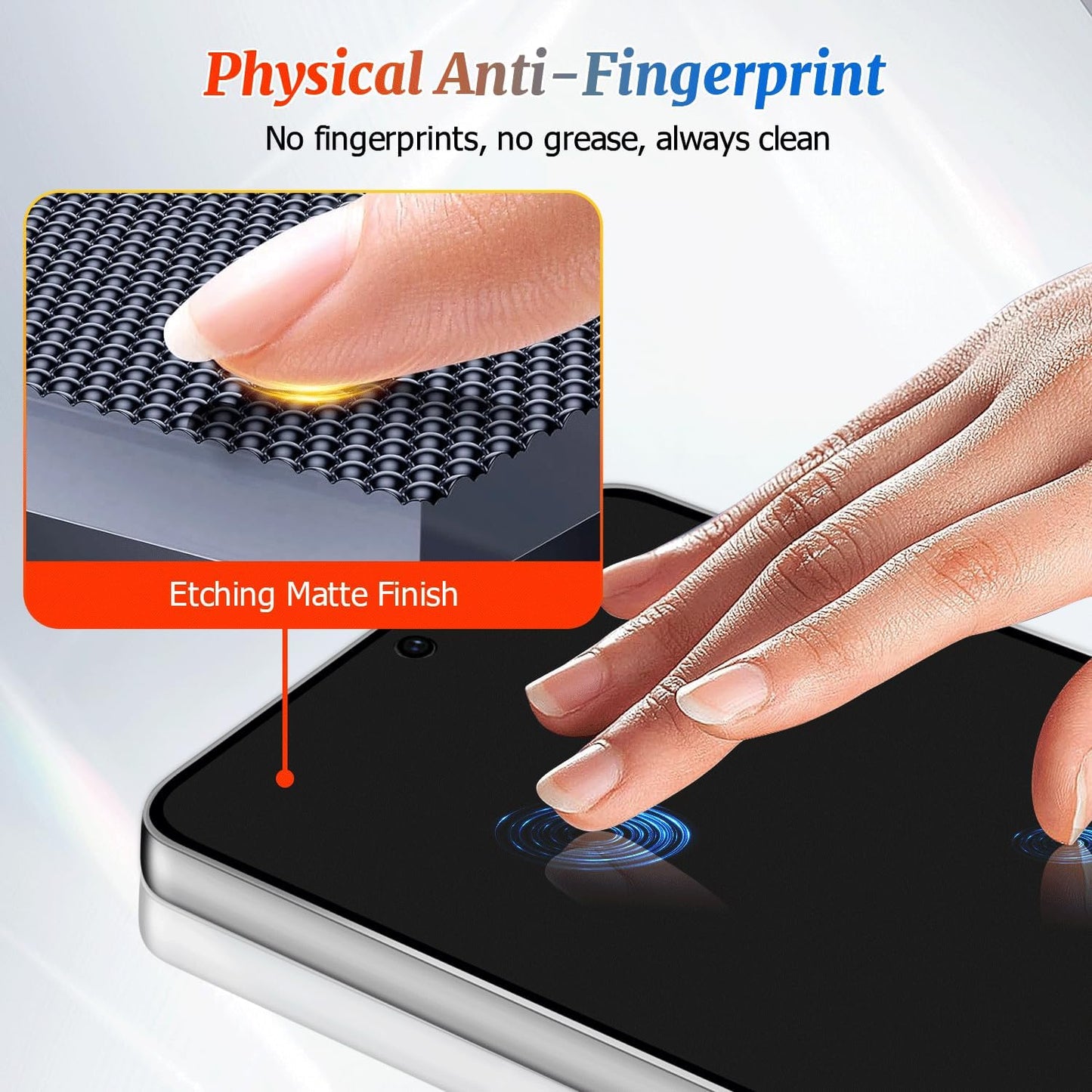 2 Pack Galaxy S22/S23 Matte Anti spy Privacy Screen Protector, 9H Tempered Glass,Anti-Glare Anti-Scratch, Smooth and Responsive Absolute, No Bubbles, High Definition Clear, With Installation Frame