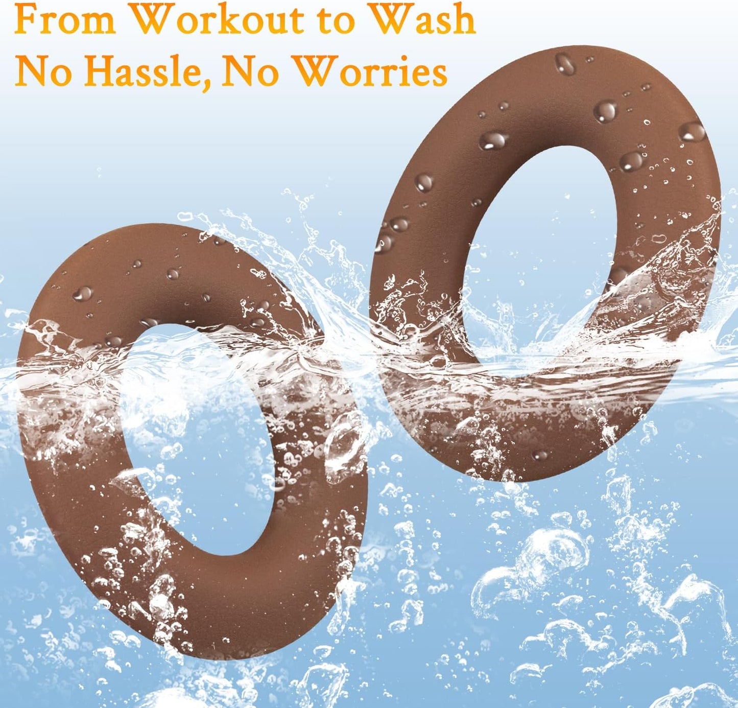 SOULWIT Silicone Ear Pads Cover Protector for Bose QuietComfort QC15 QC25 QC2 QC35 QC45/Ae2 Ae2i Ae2w/SoundTrue & SoundLink AE Headphones Cushions, Sweatproof, Easily Washable - Coffee