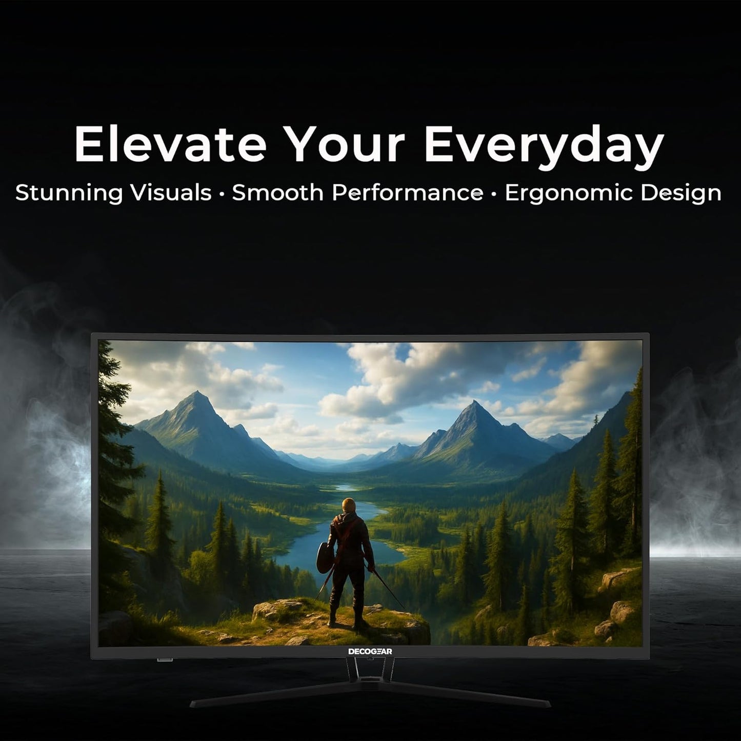 Deco Gear 39" Curved Ultrawide Gaming Monitor | 2560x1440 | 1ms MPRT | 165 Hz | 16:9 | HDR400 | 4000:1 | 1 x HDMI | 1 x DisplayPort