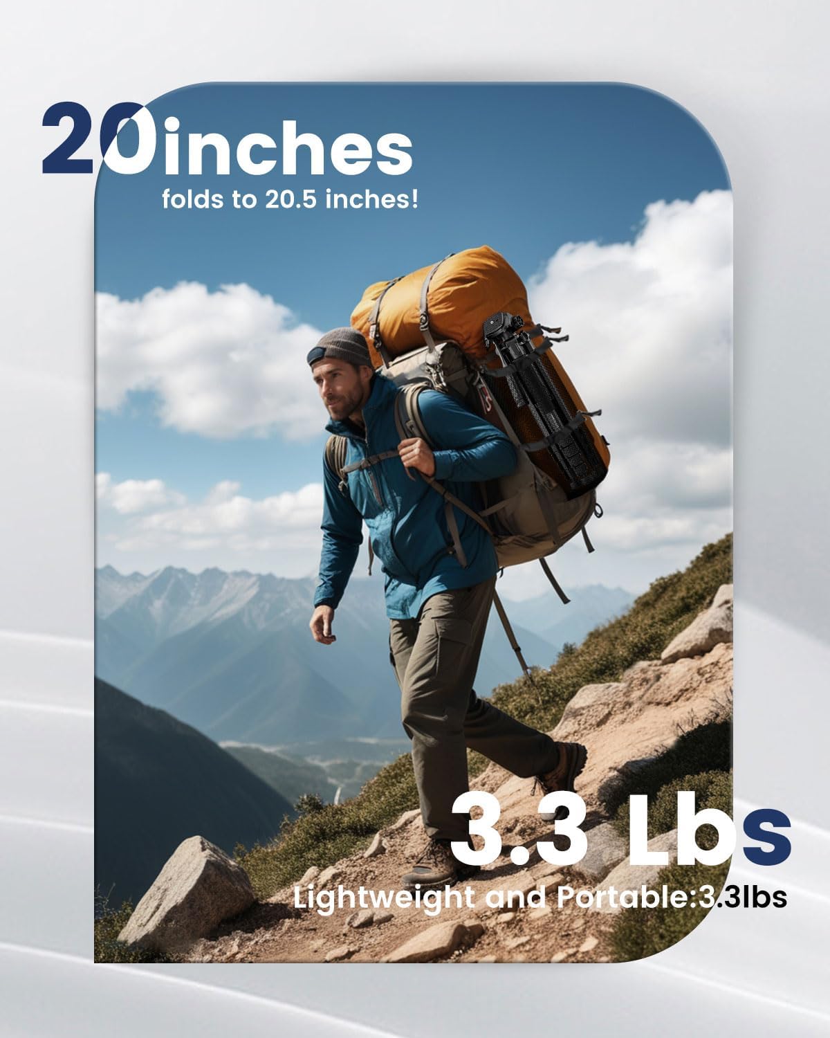 73" Camera Tripod and Monopod, Professional Aluminum Tripod Stand for Mirrorless Camera/DSLR/Cell Phone/Camcorder/GoPro, with Phone Holder and Travel Bag (Black)