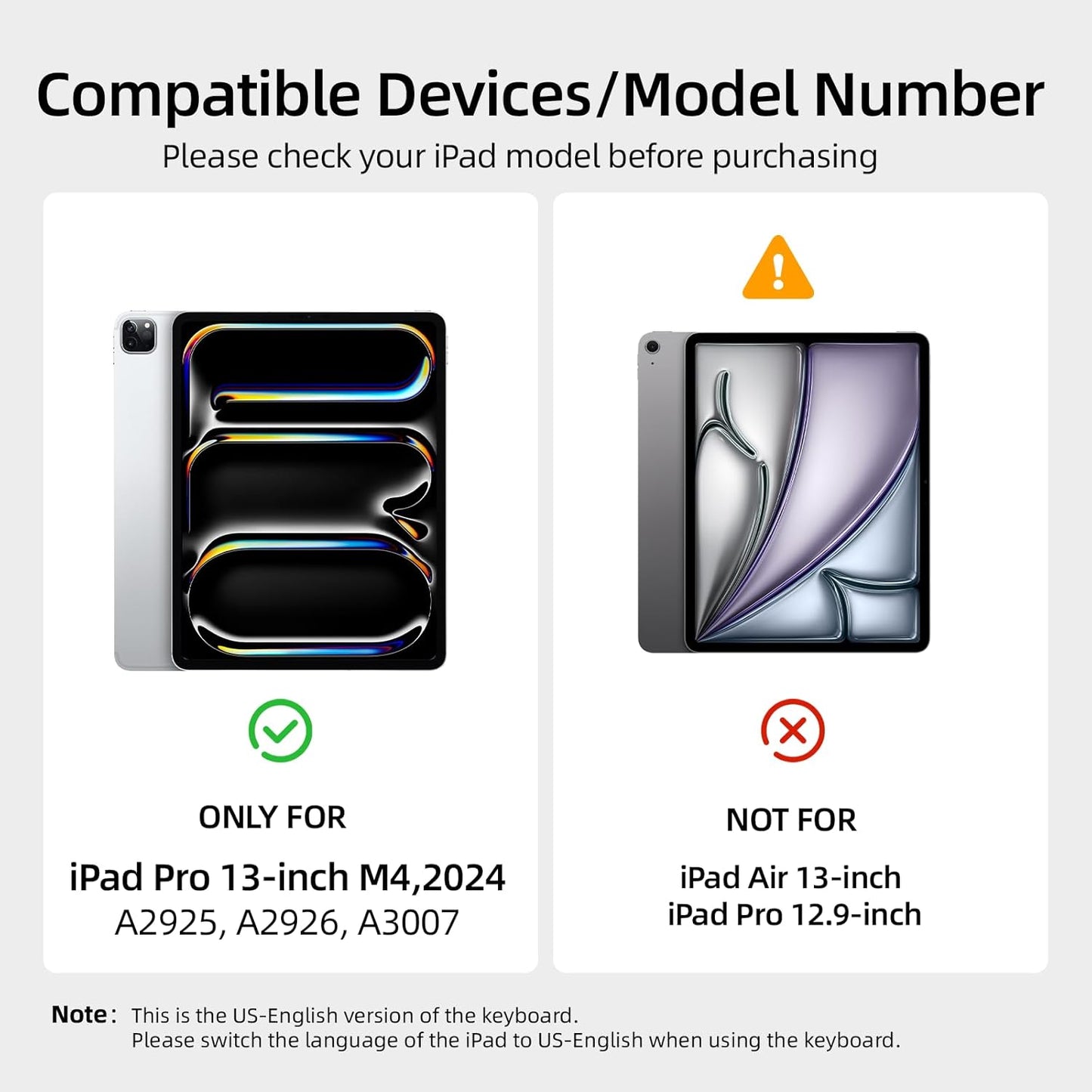 for iPad Pro 13 inch case 2024 with Keyboard M4,Magnetic Attach,Multi-Gesture Trackpad,7-Color Backlit,Shortcut Keys,Auto Sleep/Awake,Magic Keyboard for iPad Pro 13-inch M4 2024