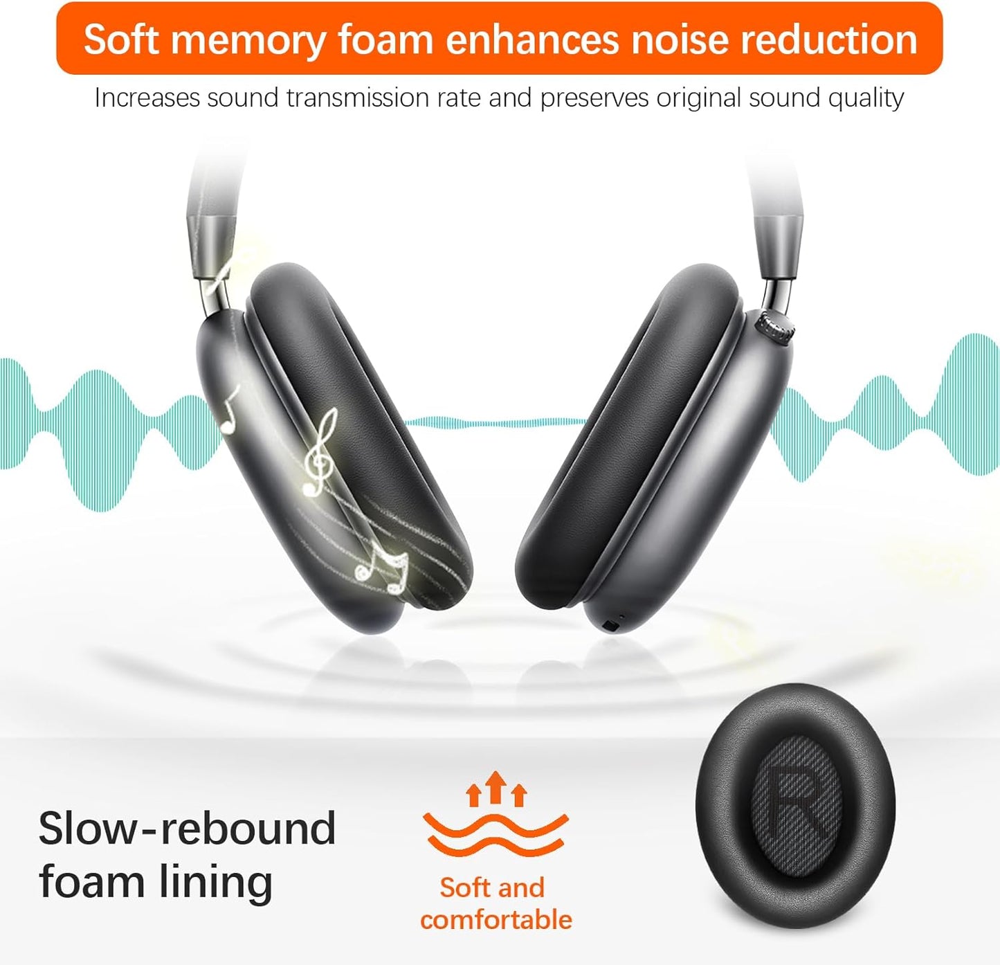 Replacement Ear Pads for Bose QC45/35/25/15/QC2/Ae2/Ae2W/Sound Link/Sound True Headphones,Softer Leather,Noise Isolation Memory Foam,Added Thickness,Durability,Quiet Comfort (Black, a Pair)
